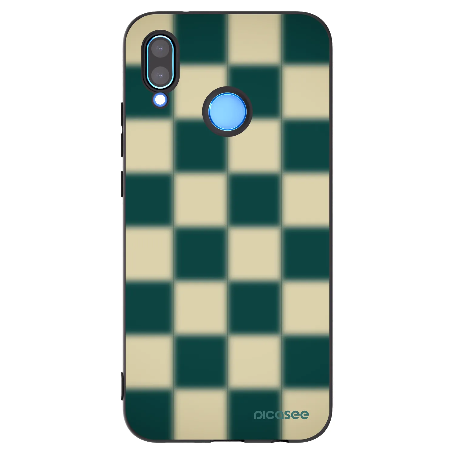 Picasee silikonowe czarne etui na Huawei P20 Lite - Shadow Chess