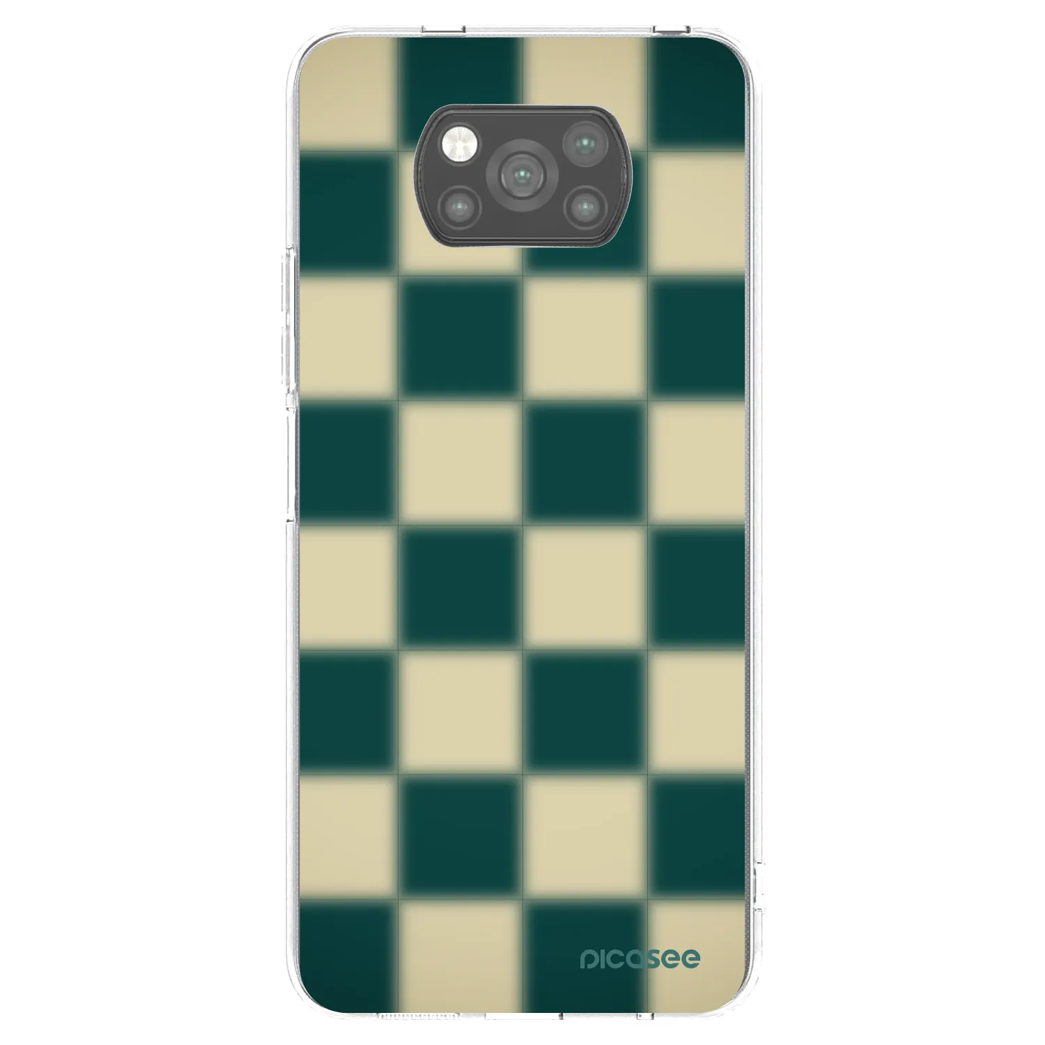 Picasee silikonowe czarne etui na Xiaomi Poco X3 Pro - Shadow Chess