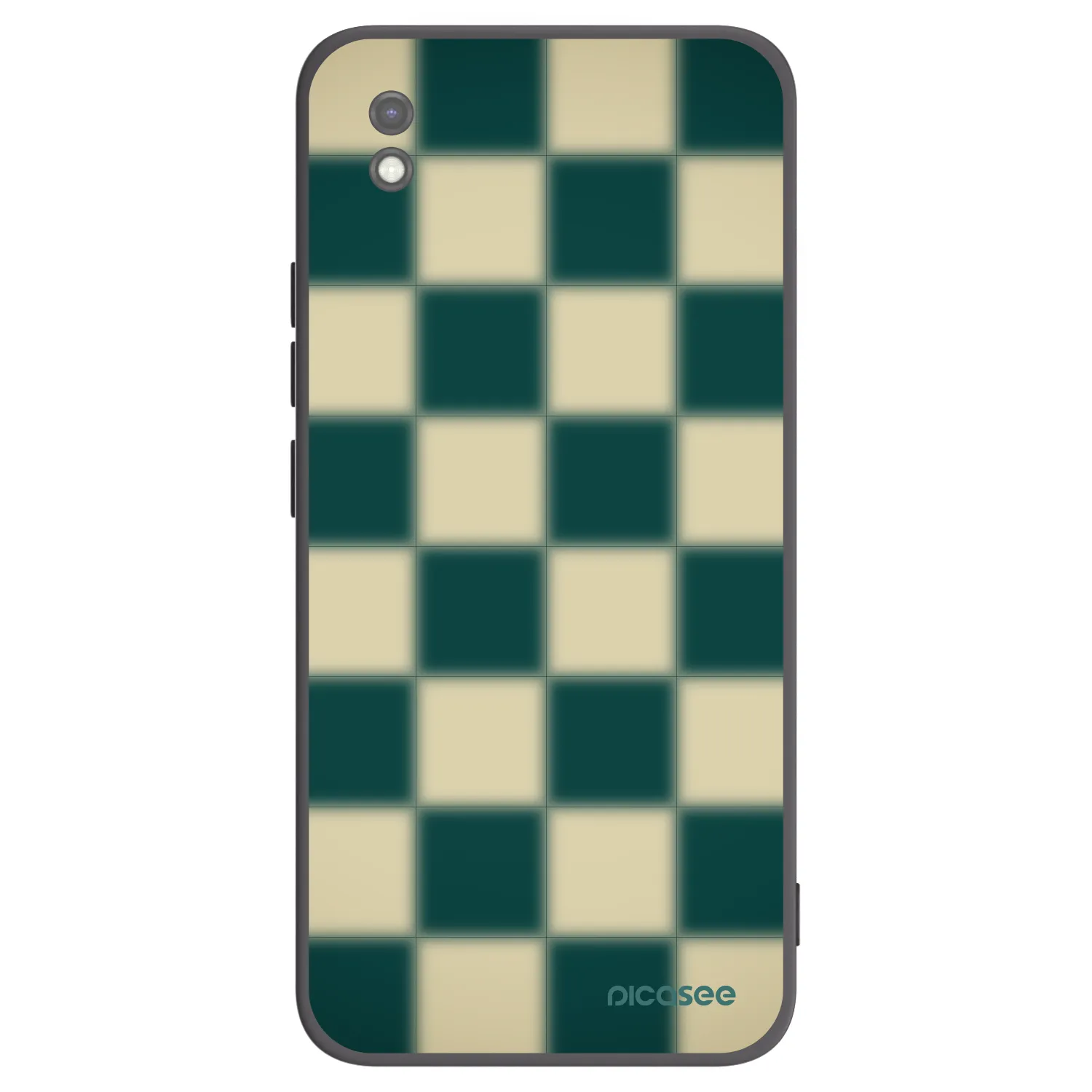 Picasee silikonowe czarne etui na Xiaomi Redmi 9AT - Shadow Chess