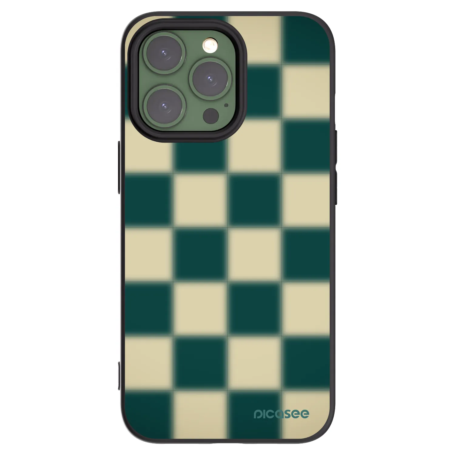 Picasee silikonowe czarne etui na Apple iPhone 13 Pro - Shadow Chess