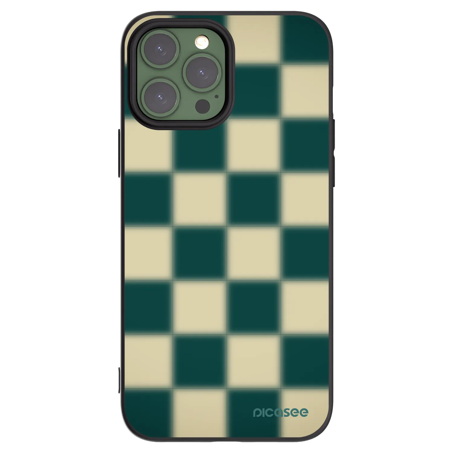 Picasee silikonowe czarne etui na Apple iPhone 13 Pro Max - Shadow Chess