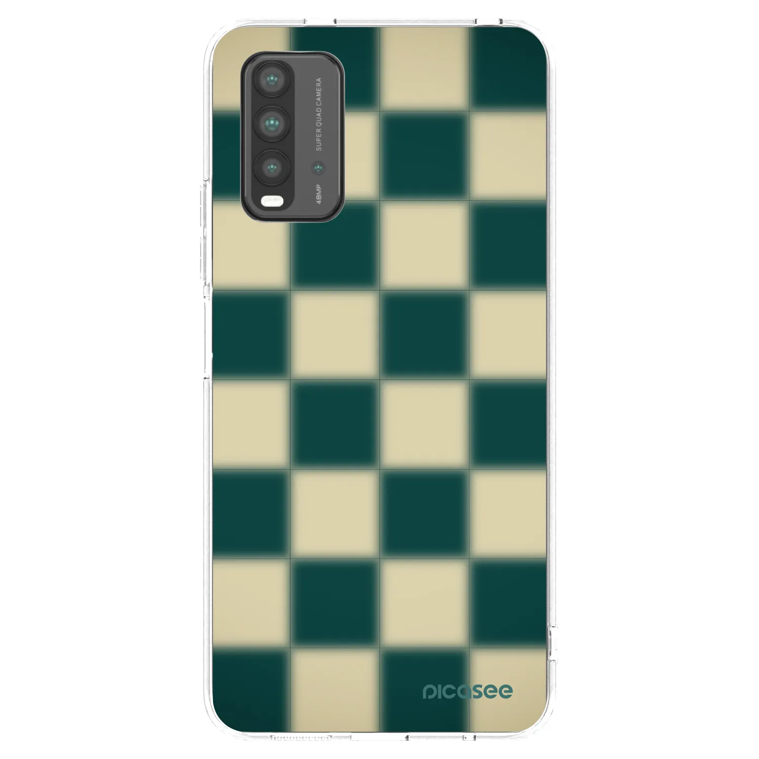 Picasee silikonowe przeźroczyste etui na Xiaomi Redmi 9T - Shadow Chess
