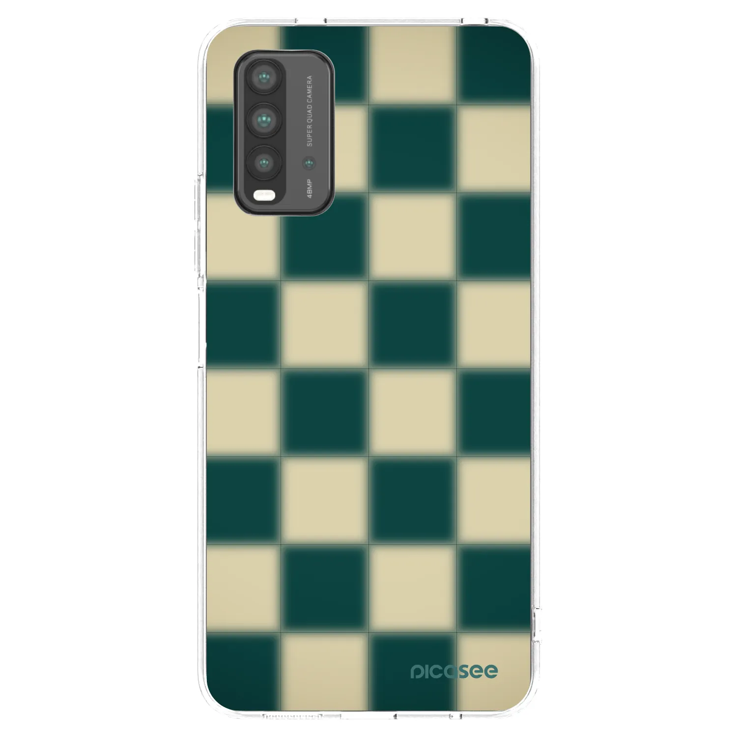Picasee silikonowe czarne etui na Xiaomi Redmi 9T - Shadow Chess