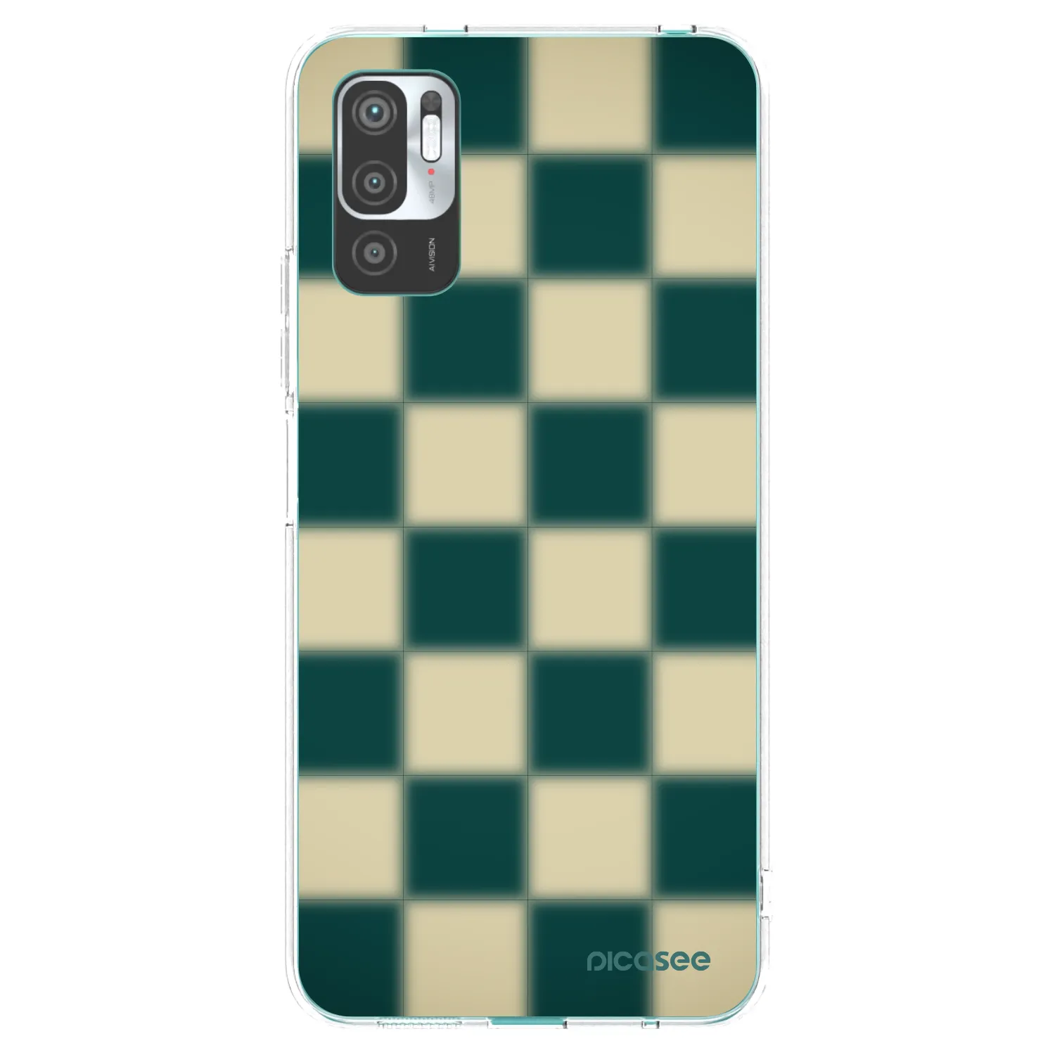 Picasee silikonowe przeźroczyste etui na Xiaomi Redmi Note 10 5G - Shadow Chess