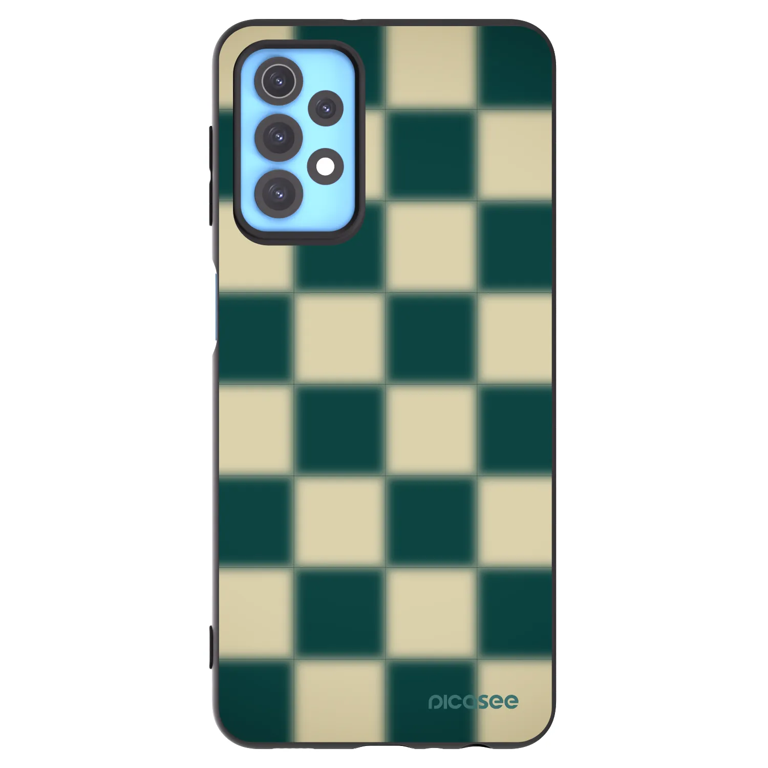 Picasee silikonowe czarne etui na Samsung Galaxy A32 4G SM-A325F - Shadow Chess