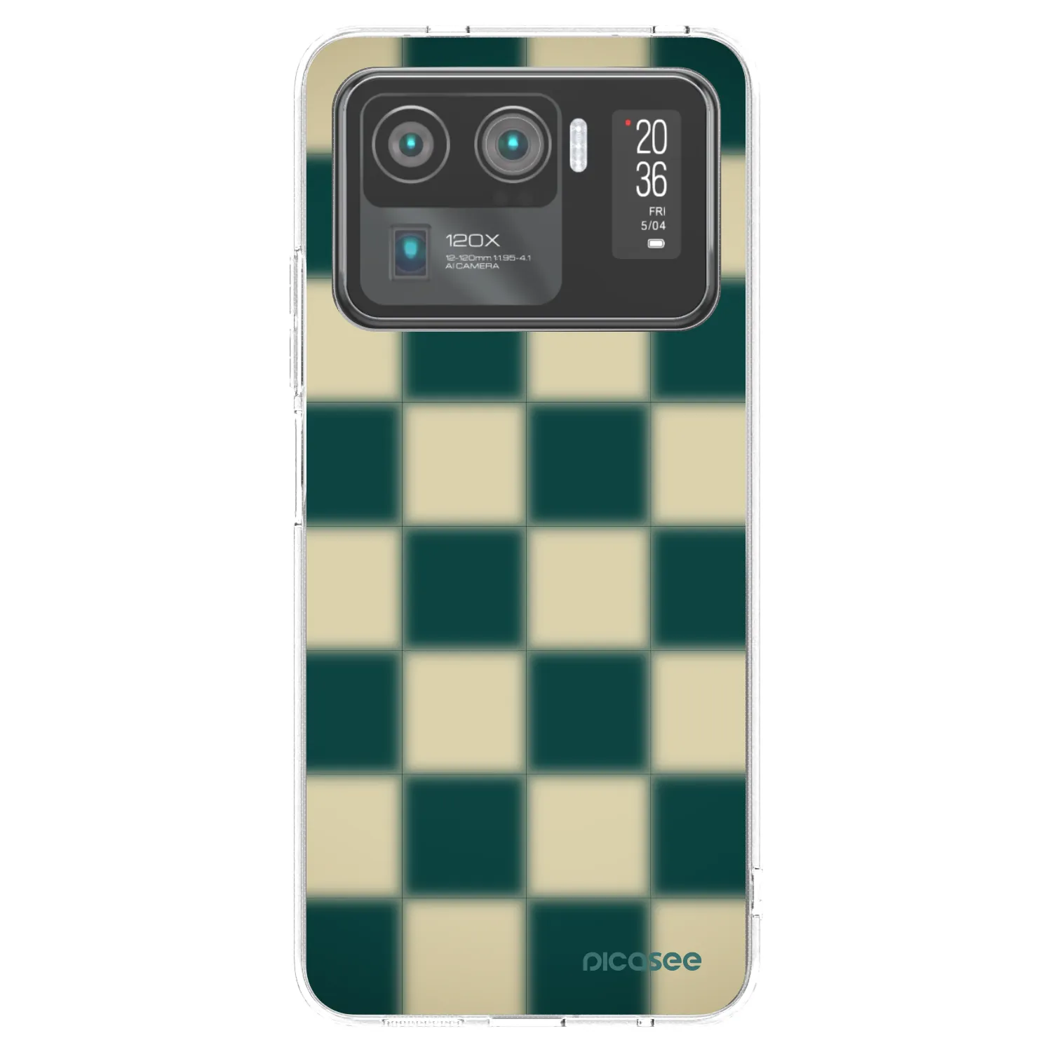 Picasee silikonowe przeźroczyste etui na Xiaomi Mi 11 Ultra - Shadow Chess