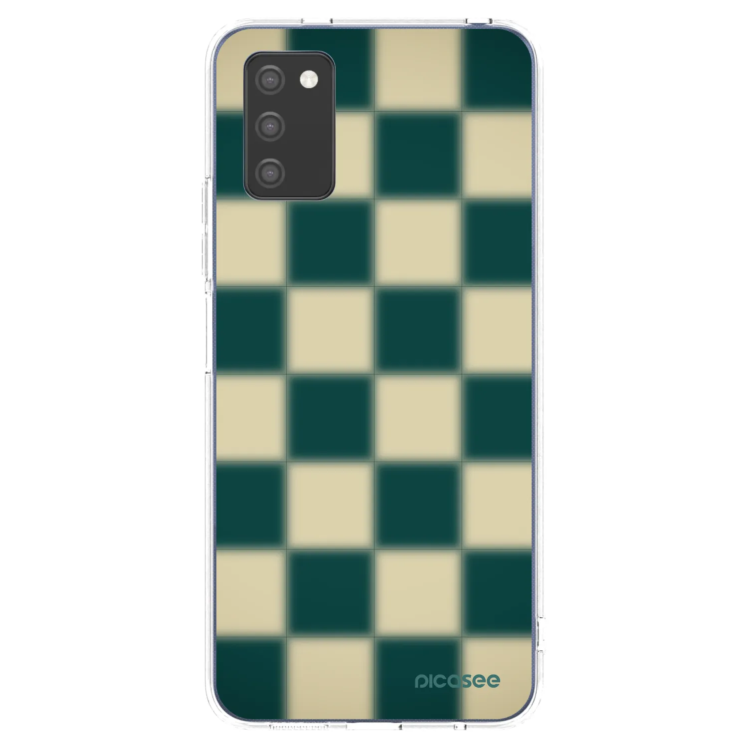 Picasee silikonowe przeźroczyste etui na Samsung Galaxy A02s A025G - Shadow Chess