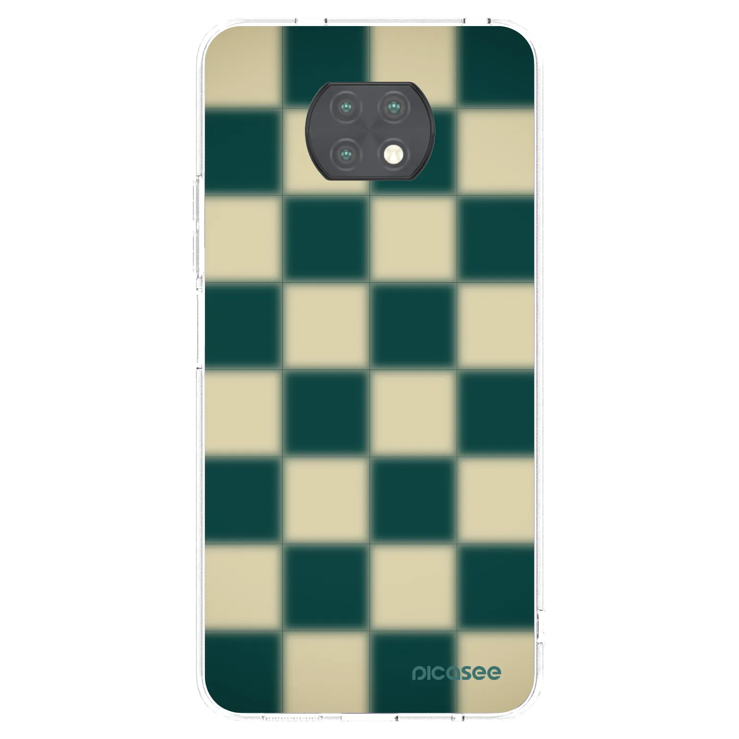 Picasee silikonowe przeźroczyste etui na Xiaomi Redmi Note 9T - Shadow Chess