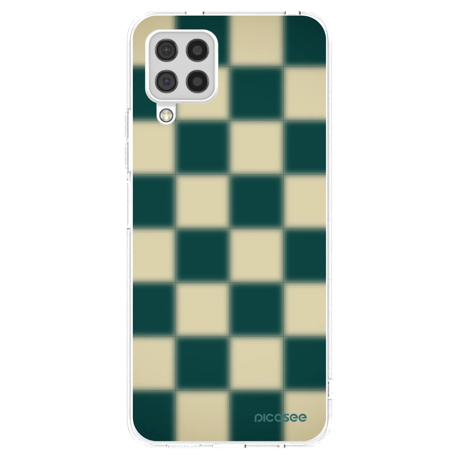 Picasee silikonowe przeźroczyste etui na Samsung Galaxy A22 A225F 4G - Shadow Chess