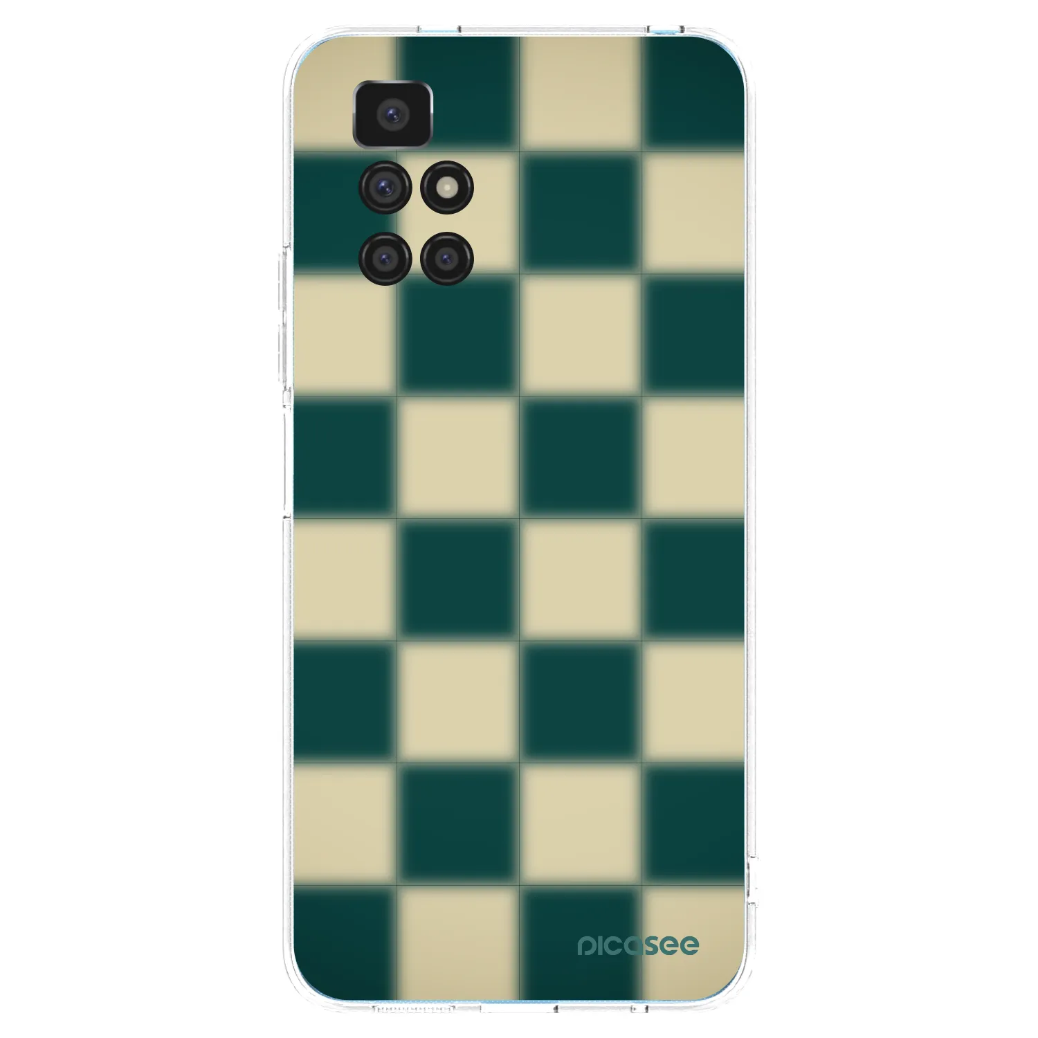 Picasee silikonowe przeźroczyste etui na Xiaomi Redmi 10 - Shadow Chess