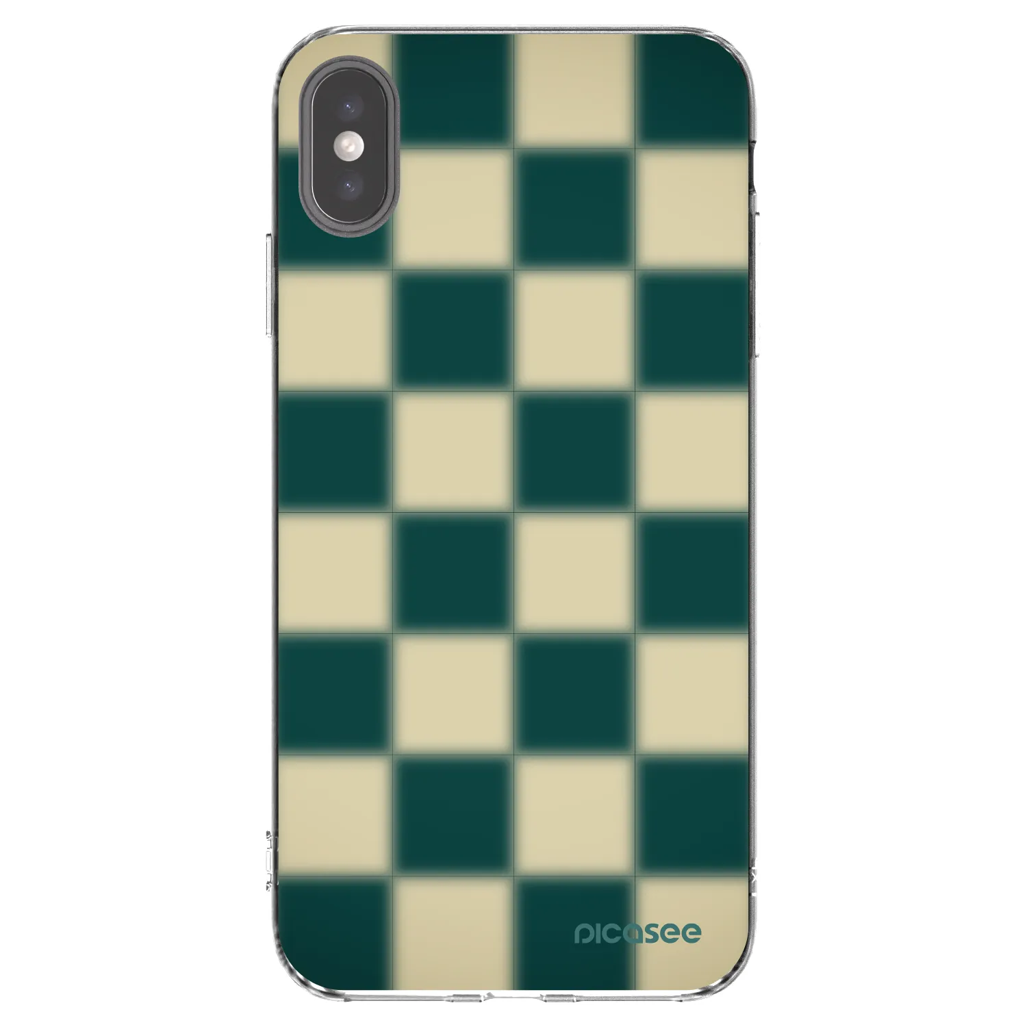 Picasee silikonowe przeźroczyste etui na Apple iPhone XS Max - Shadow Chess