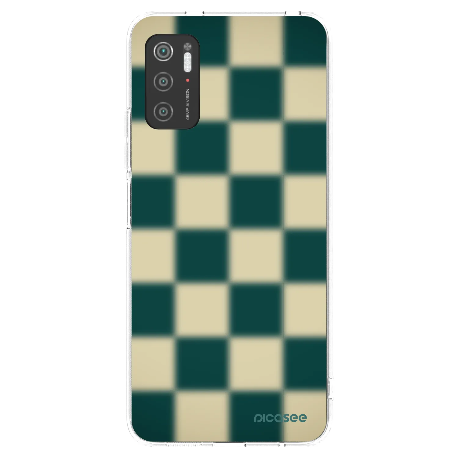 Picasee silikonowe przeźroczyste etui na Xiaomi Poco M3 Pro 5G - Shadow Chess