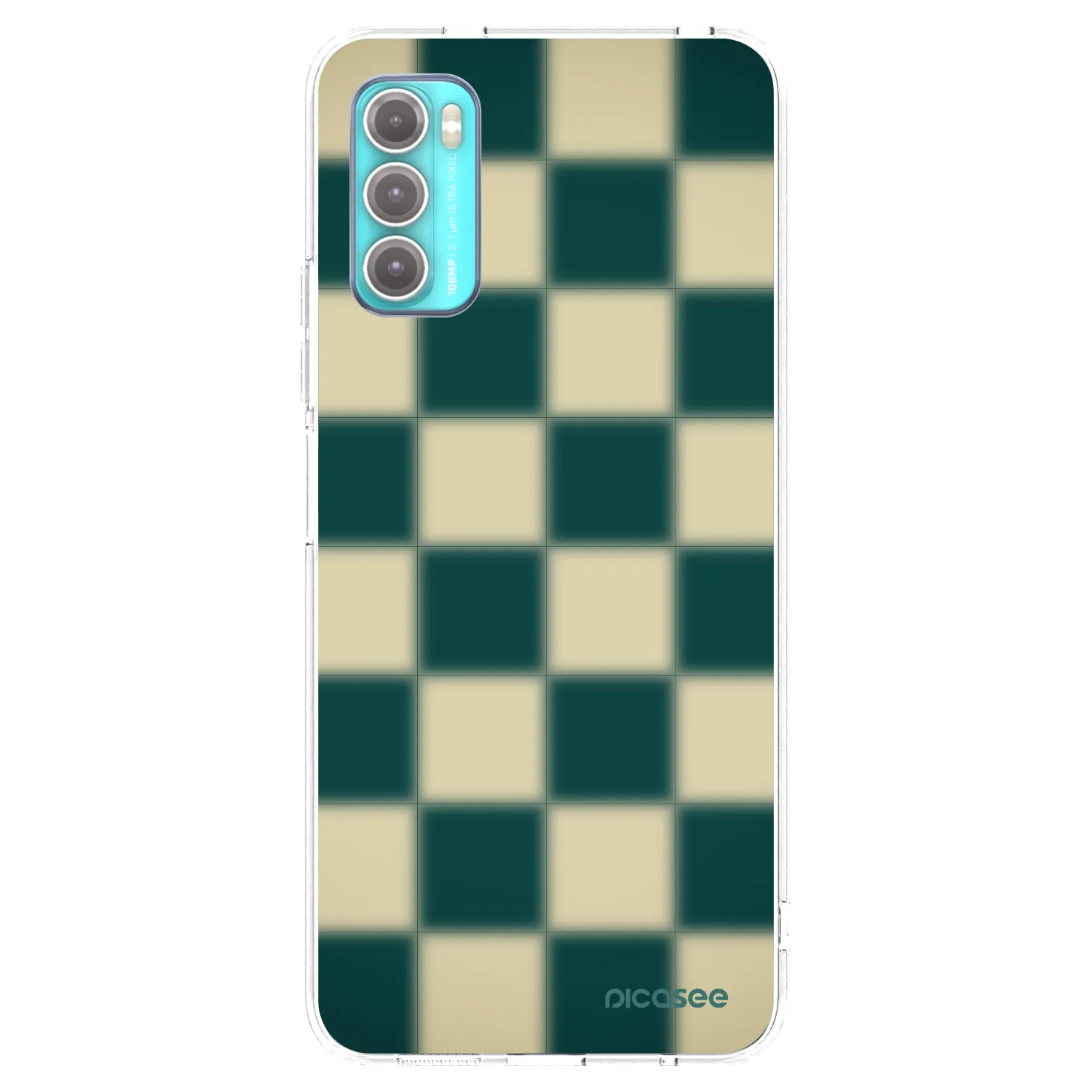Picasee silikonowe przeźroczyste etui na Motorola Moto G60 - Shadow Chess