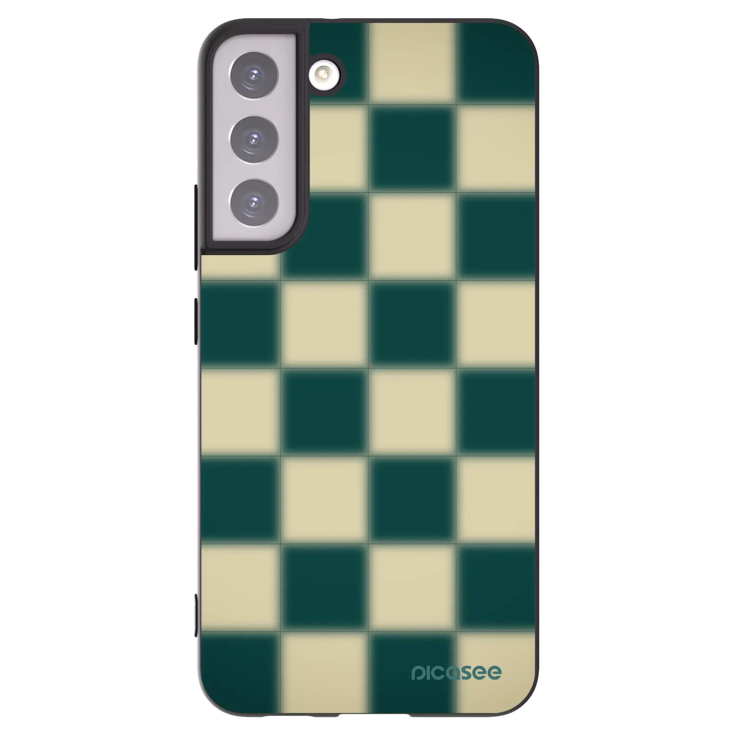 Picasee silikonowe czarne etui na Samsung Galaxy S22+ 5G - Shadow Chess