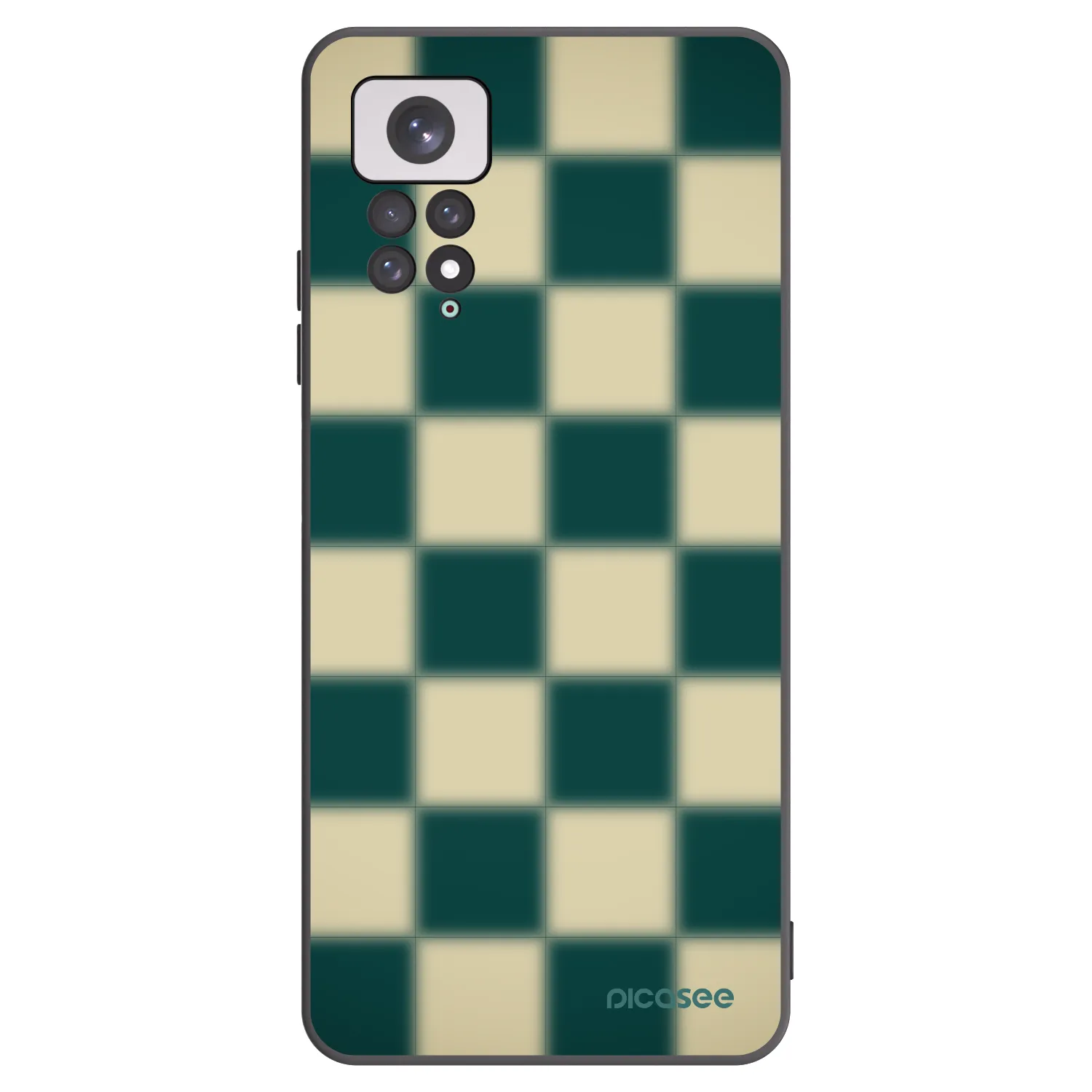 Picasee silikonowe czarne etui na Xiaomi Redmi Note 11 - Shadow Chess