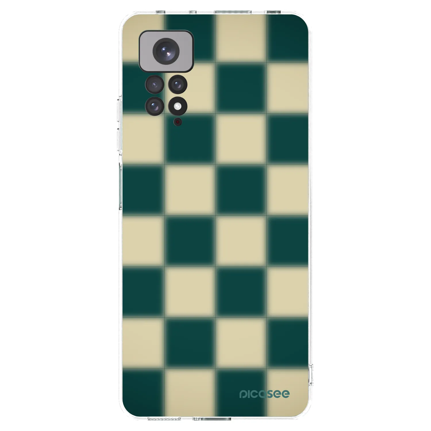 Picasee silikonowe przeźroczyste etui na Xiaomi Redmi Note 11 - Shadow Chess