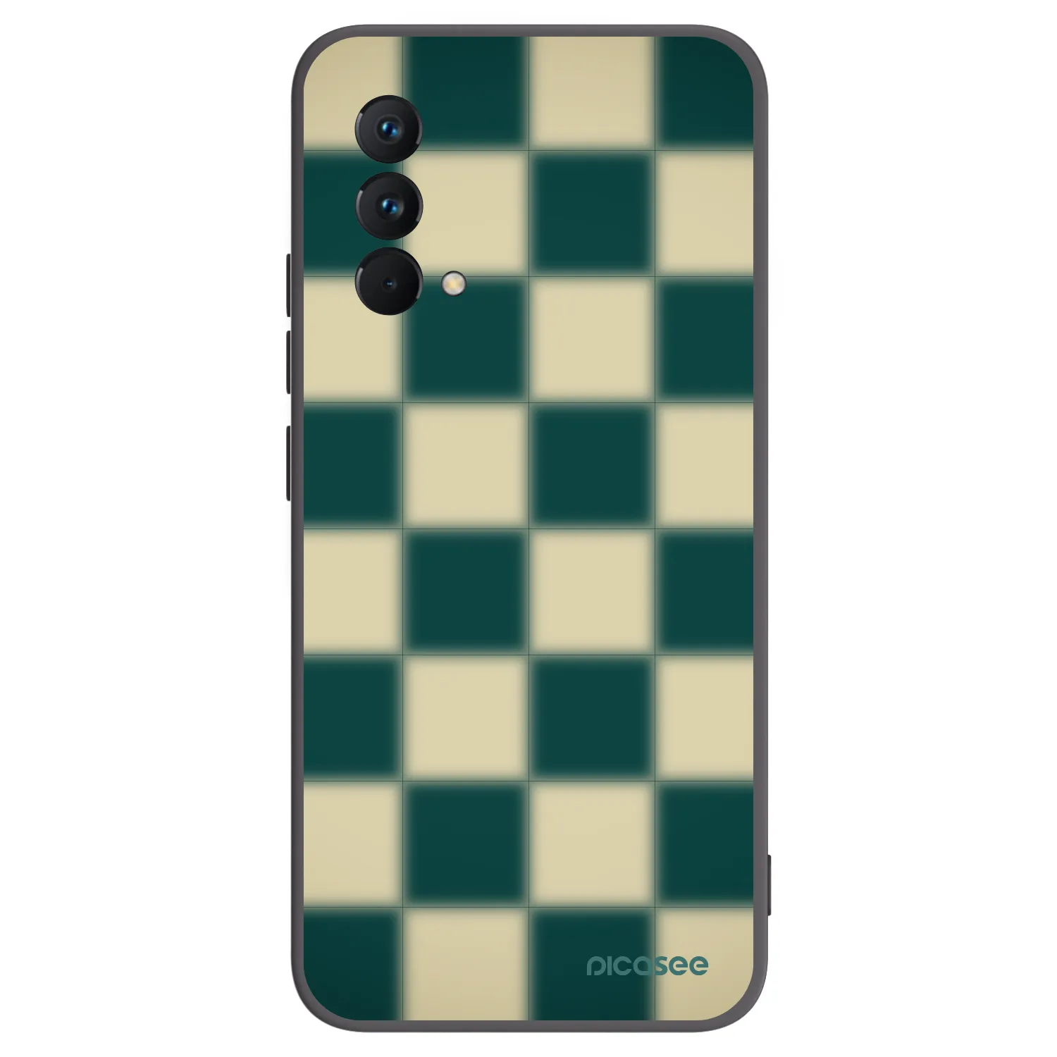 Picasee silikonowe czarne etui na Realme GT Master Edition 5G - Shadow Chess
