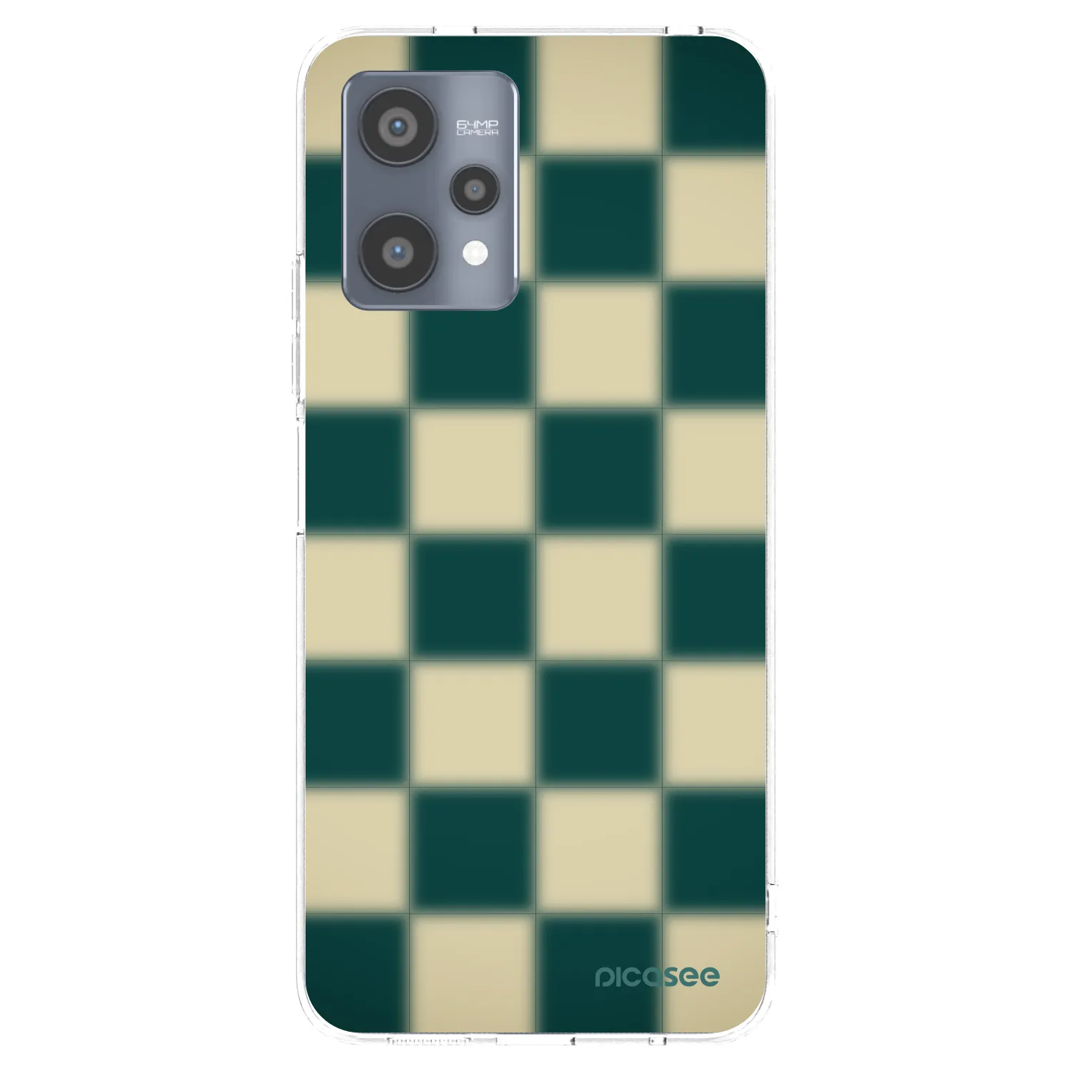 Picasee silikonowe przeźroczyste etui na Realme 9 Pro 5G - Shadow Chess