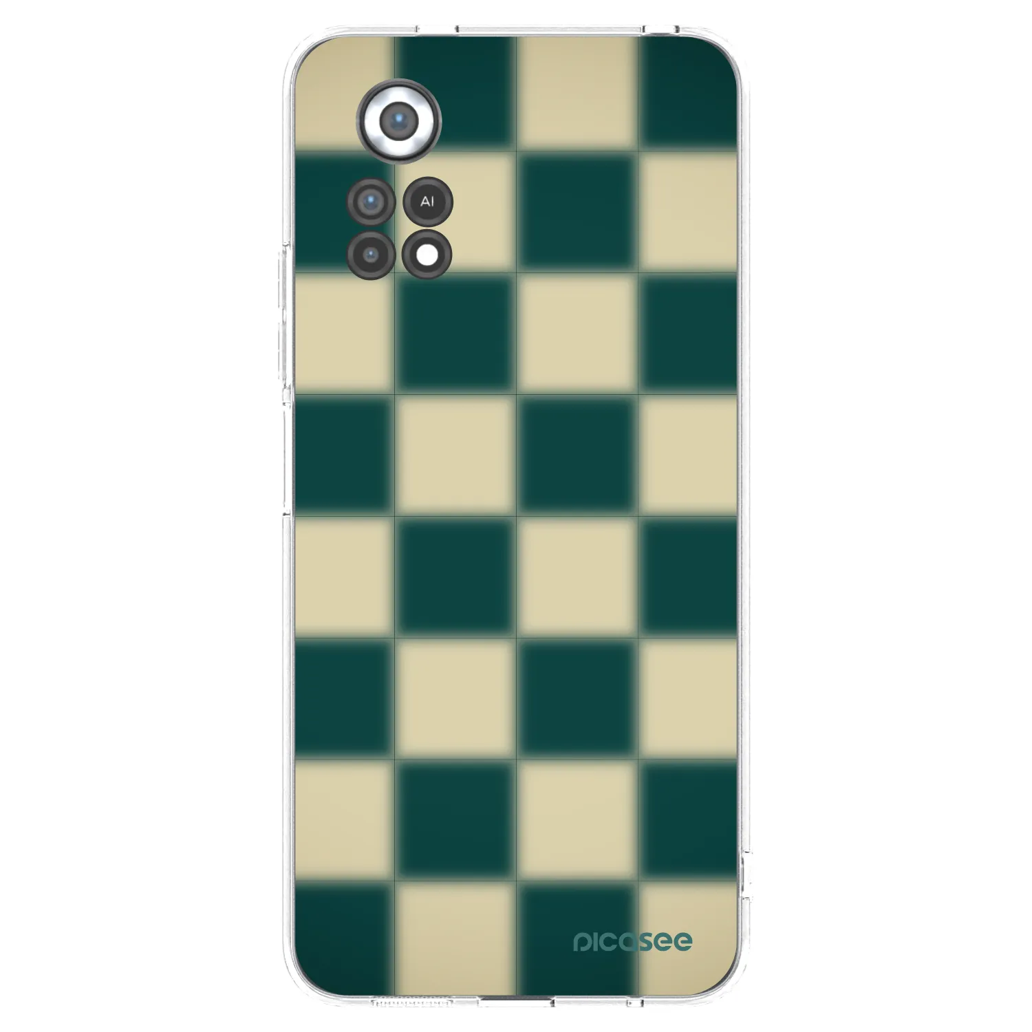 Picasee silikonowe przeźroczyste etui na Xiaomi Poco X4 Pro 5G - Shadow Chess
