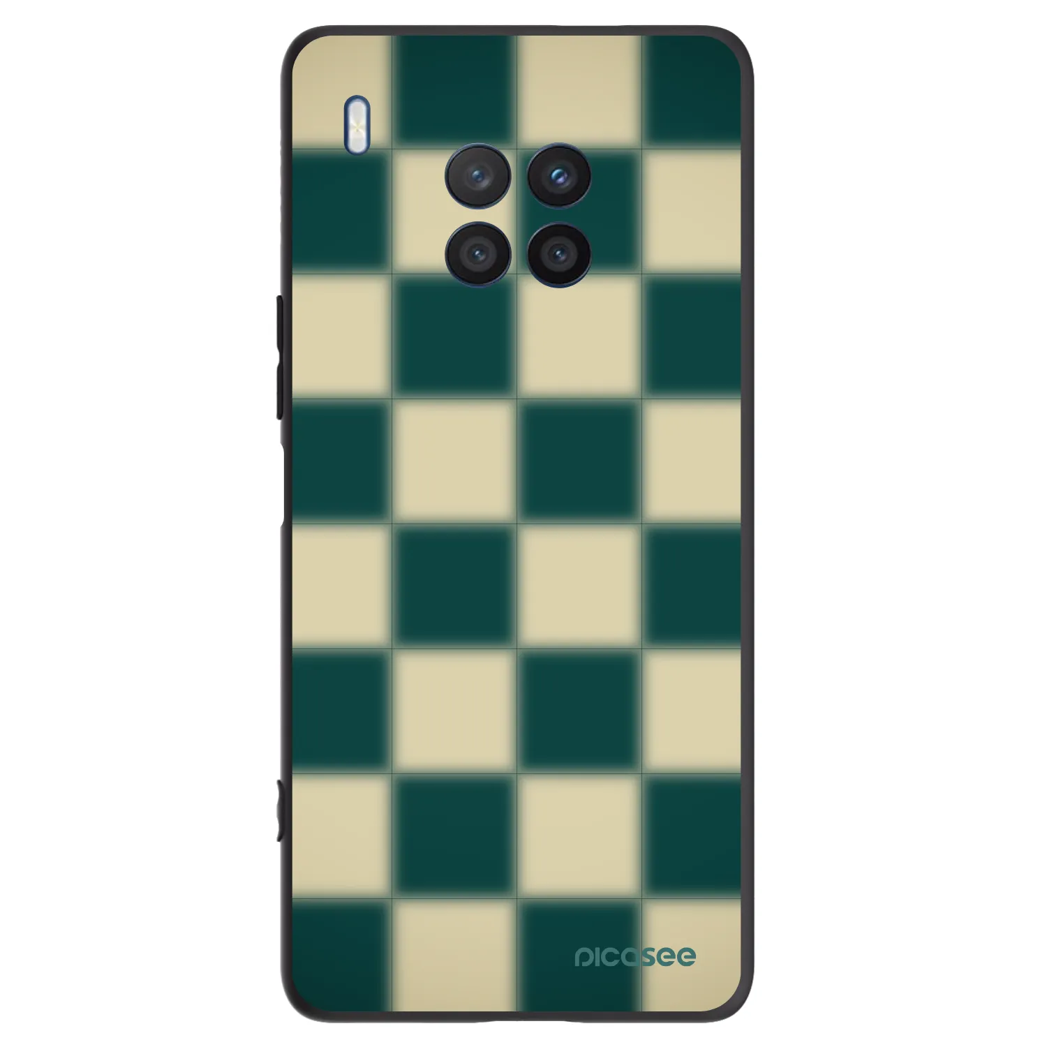 Picasee silikonowe czarne etui na Honor 50 Lite - Shadow Chess