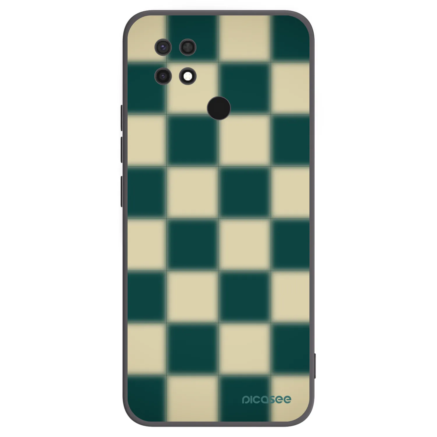 Picasee silikonowe czarne etui na Xiaomi Redmi 10C - Shadow Chess