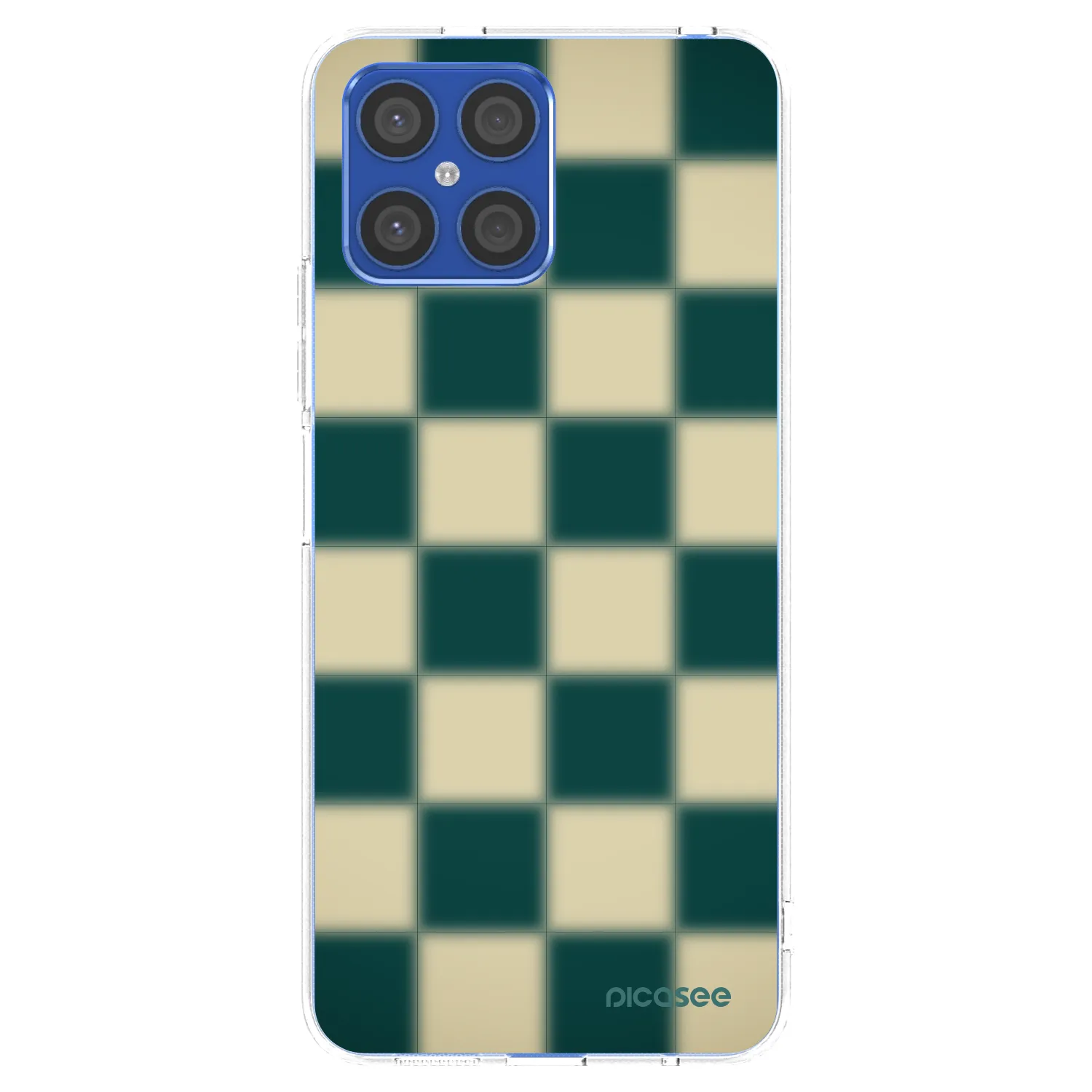 Picasee silikonowe przeźroczyste etui na Honor X8 4G - Shadow Chess