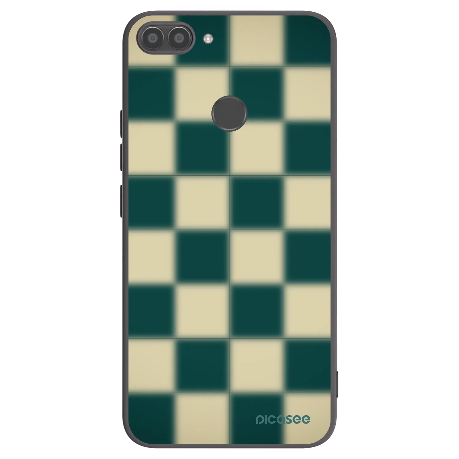 Picasee silikonowe czarne etui na Huawei P Smart - Shadow Chess