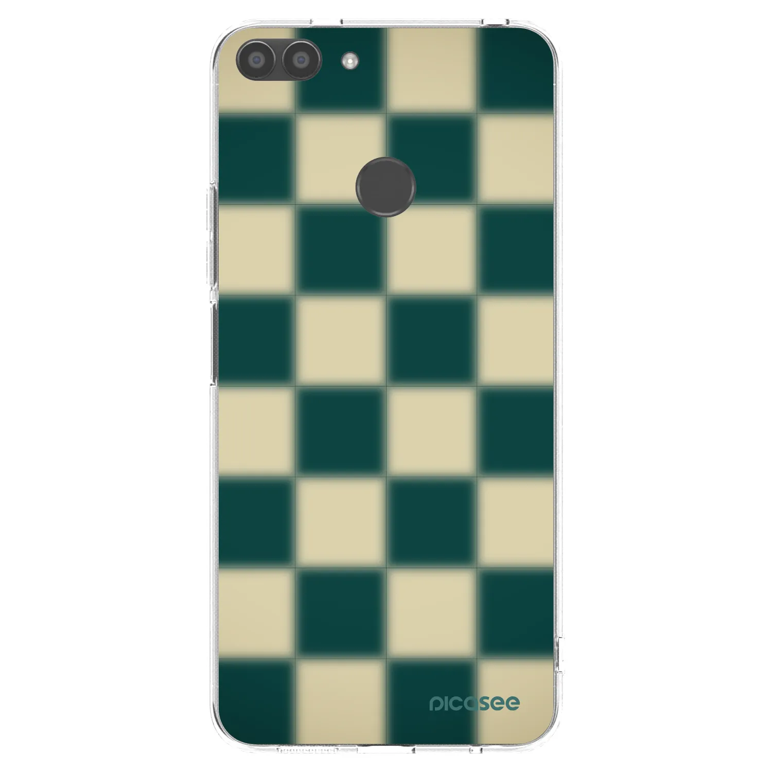 Picasee silikonowe przeźroczyste etui na Huawei P Smart - Shadow Chess