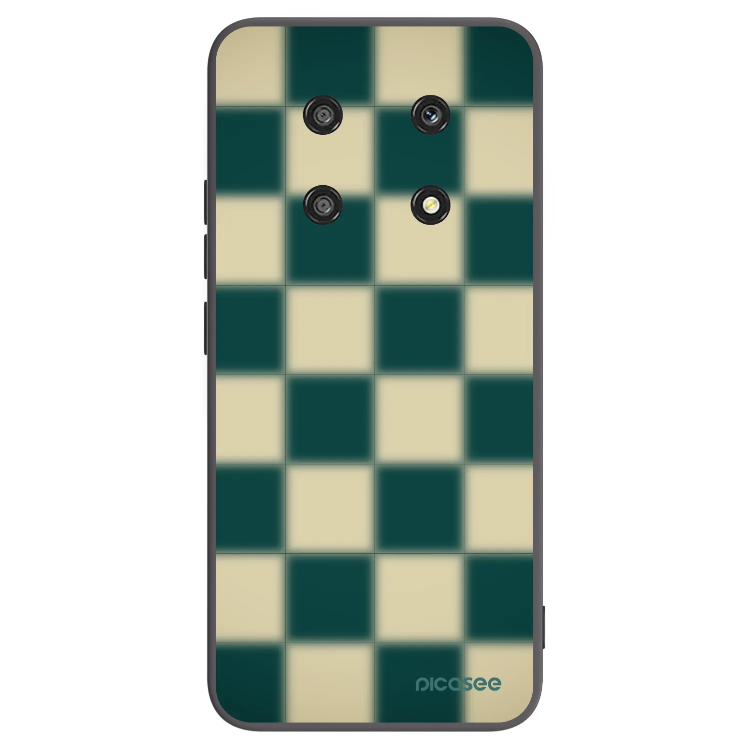 Picasee silikonowe czarne etui na Honor Magic4 Lite 5G - Shadow Chess