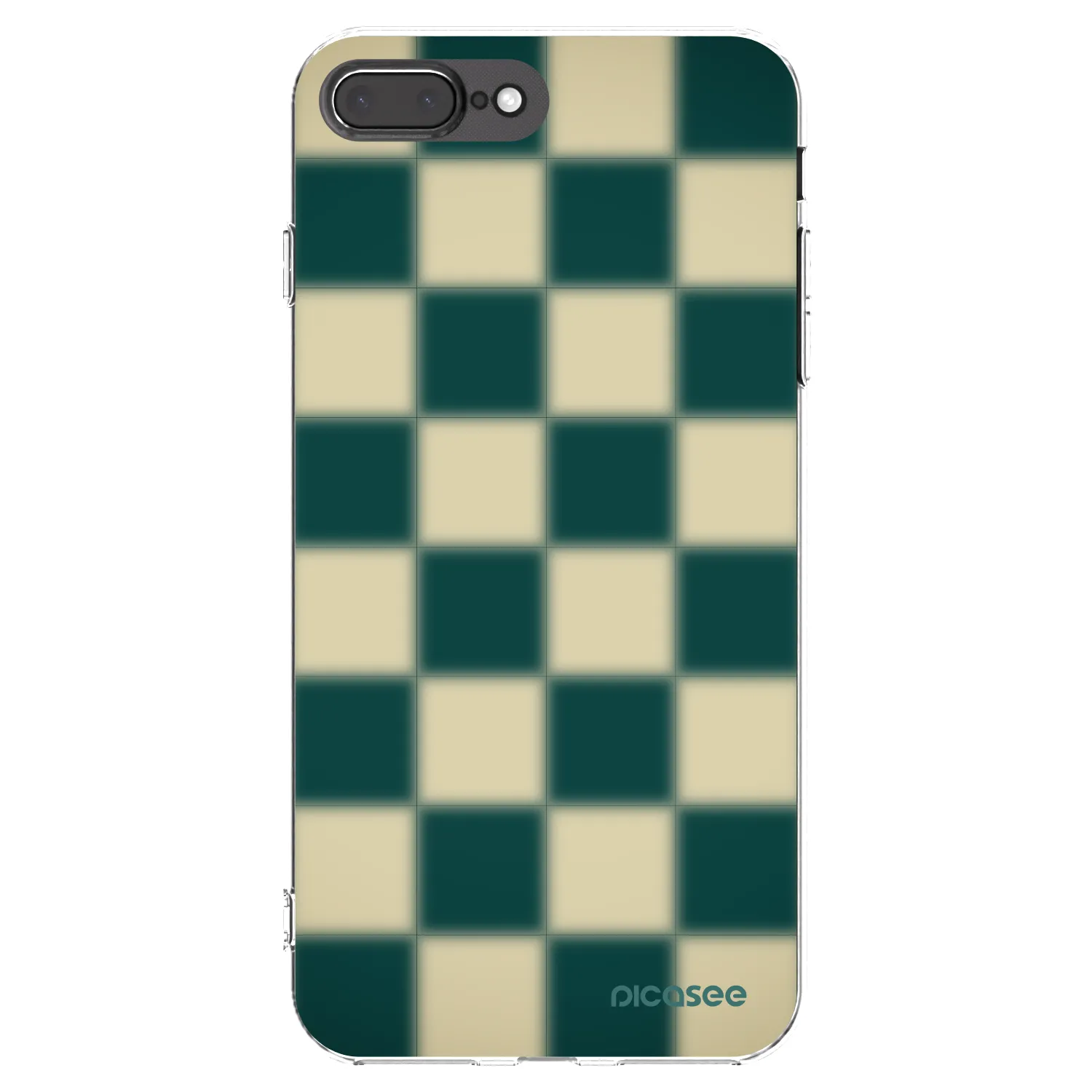 Picasee silikonowe przeźroczyste etui na Apple iPhone 8 Plus - Shadow Chess
