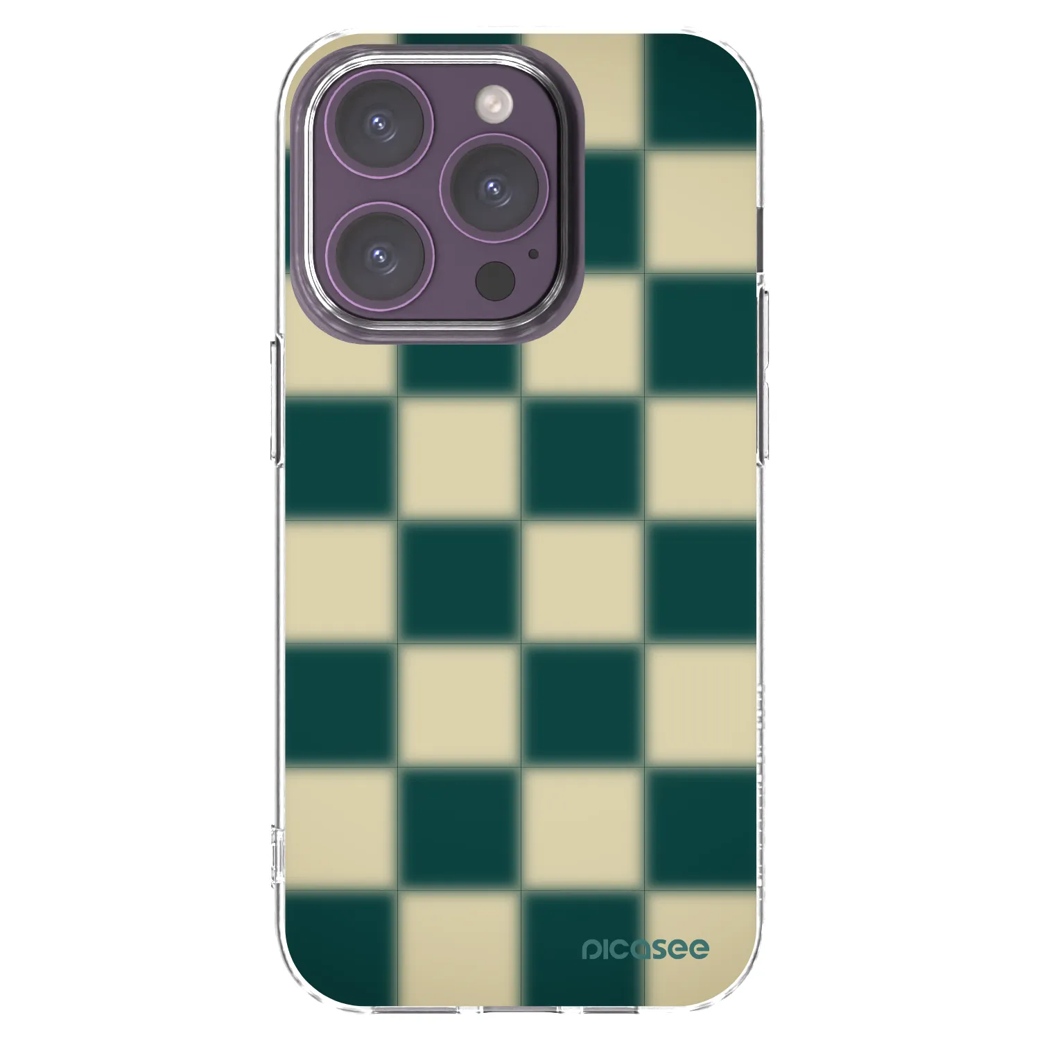Picasee silikonowe przeźroczyste etui na Apple iPhone 14 Pro - Shadow Chess