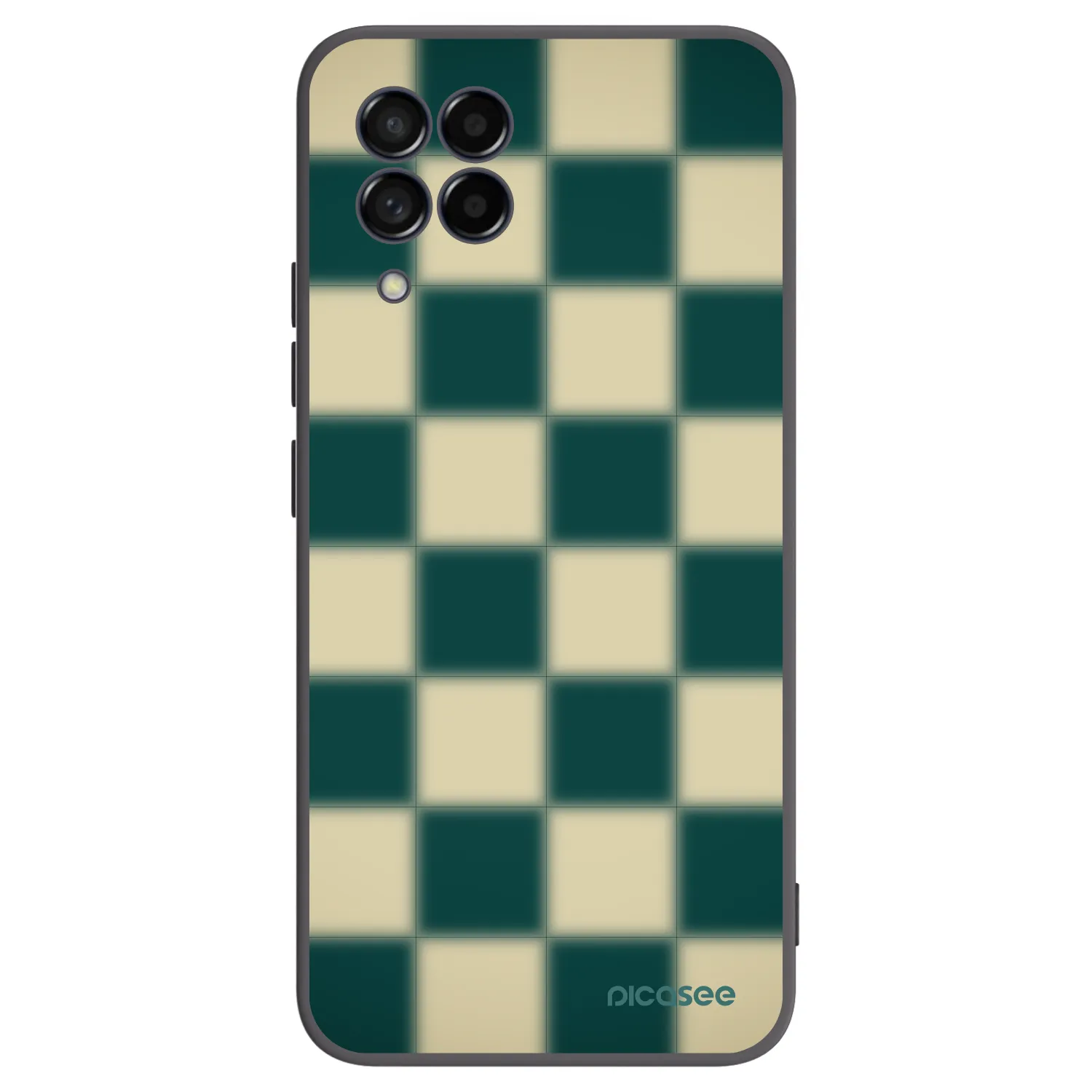 Picasee silikonowe czarne etui na Samsung Galaxy M53 5G - Shadow Chess