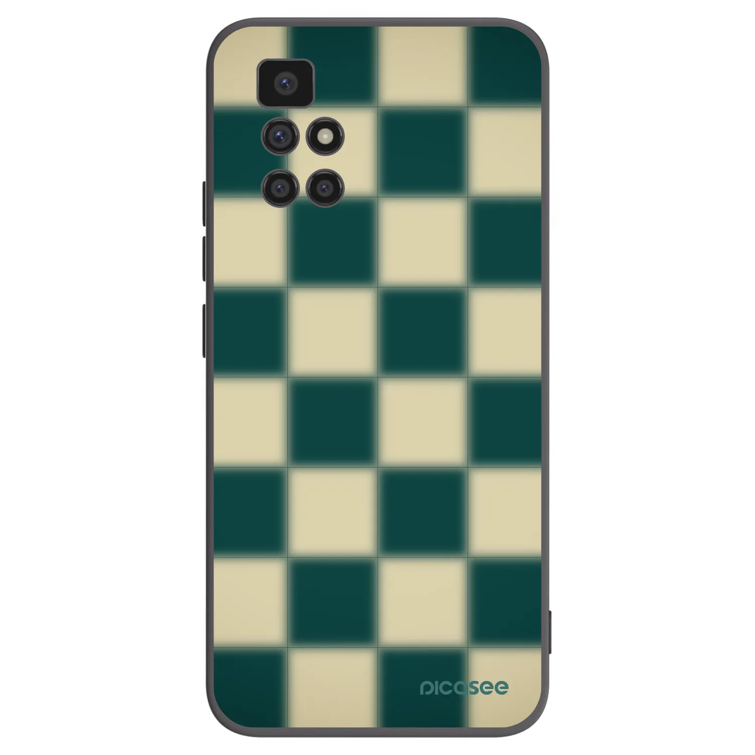 Picasee silikonowe czarne etui na Xiaomi Redmi 10 (2022) - Shadow Chess