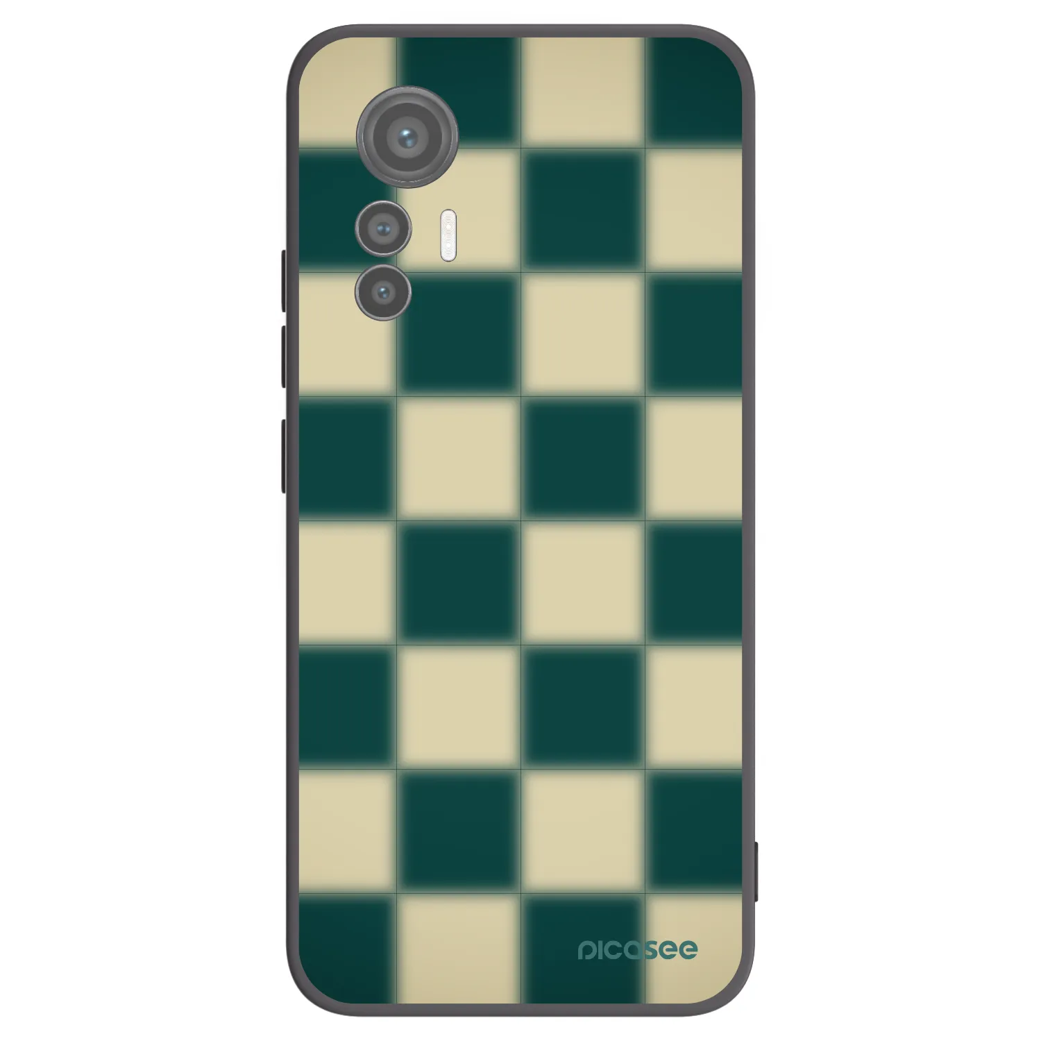 Picasee silikonowe czarne etui na Xiaomi 12 Lite - Shadow Chess