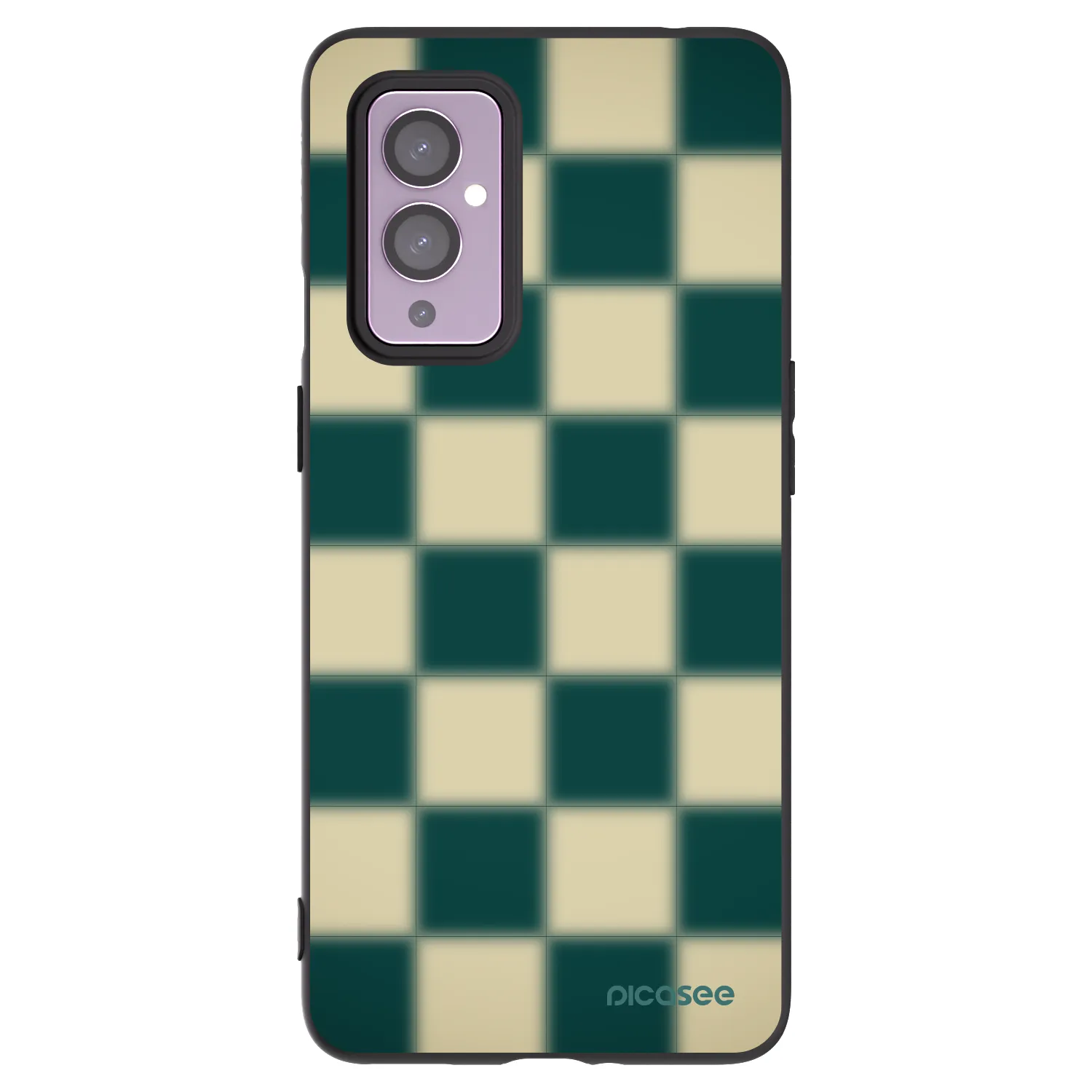 Picasee silikonowe czarne etui na OnePlus 9 - Shadow Chess
