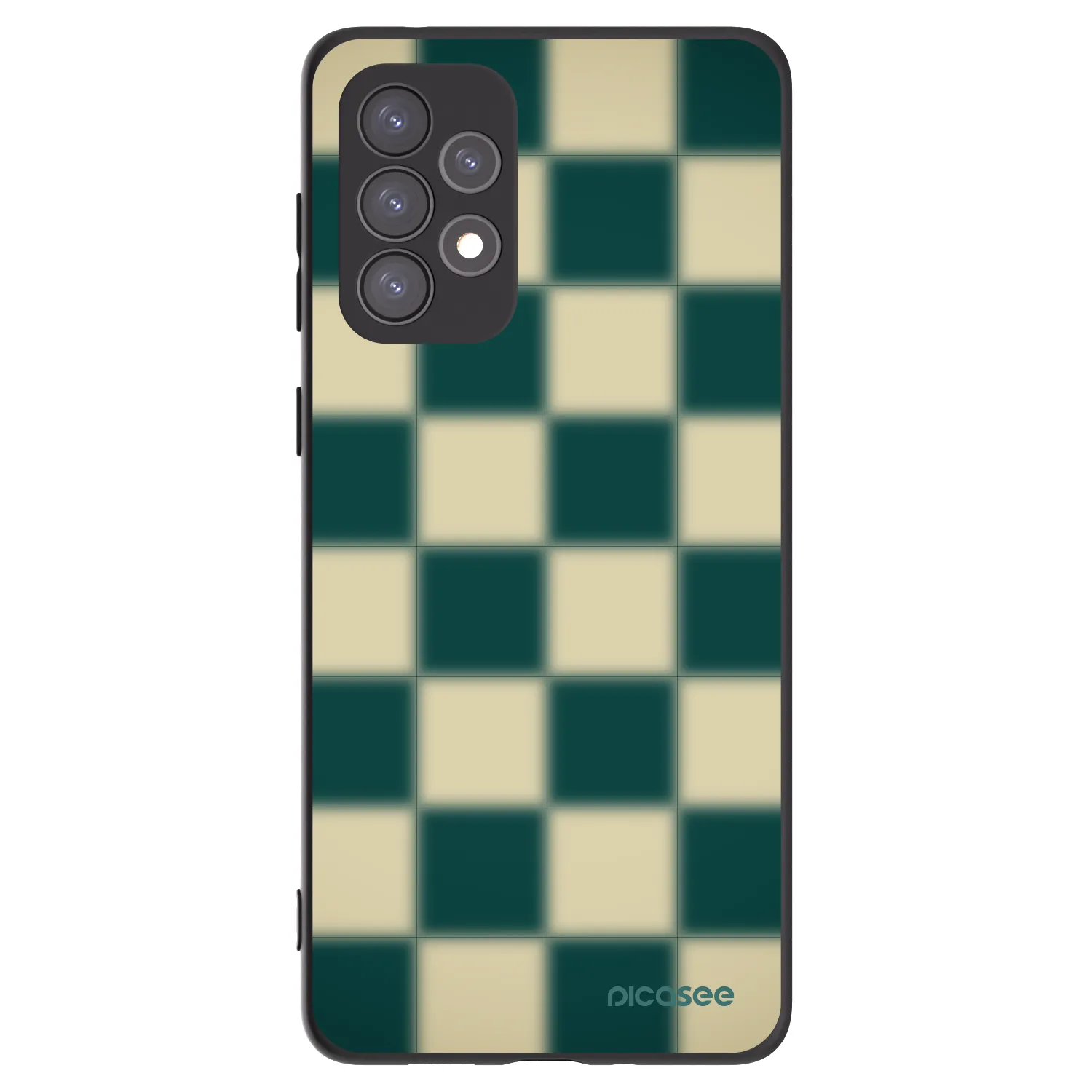 Picasee silikonowe czarne etui na Samsung Galaxy A73 5G - Shadow Chess