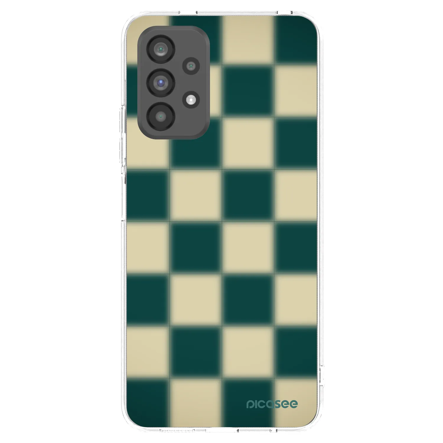 Picasee silikonowe przeźroczyste etui na Samsung Galaxy A73 5G - Shadow Chess