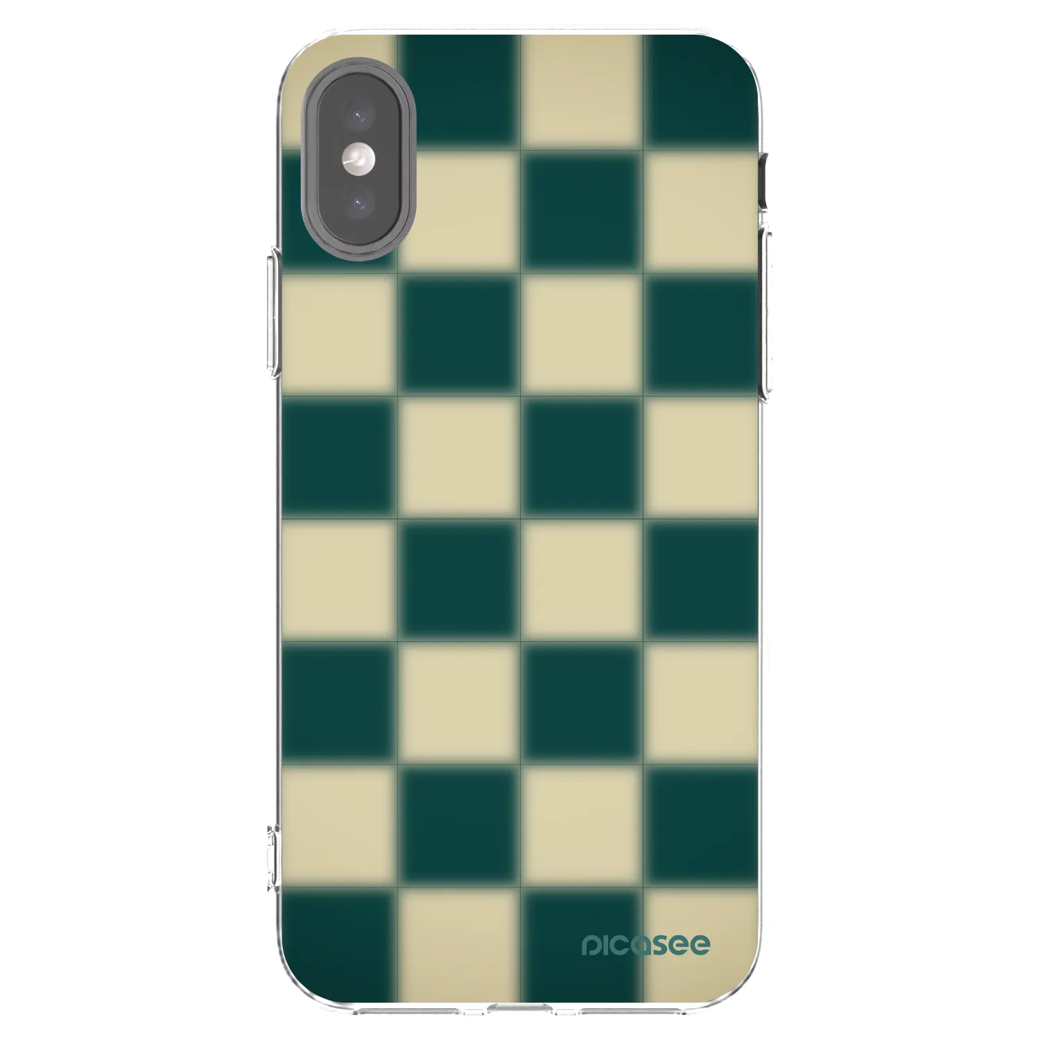 Picasee silikonowe przeźroczyste etui na Apple iPhone X/XS - Shadow Chess