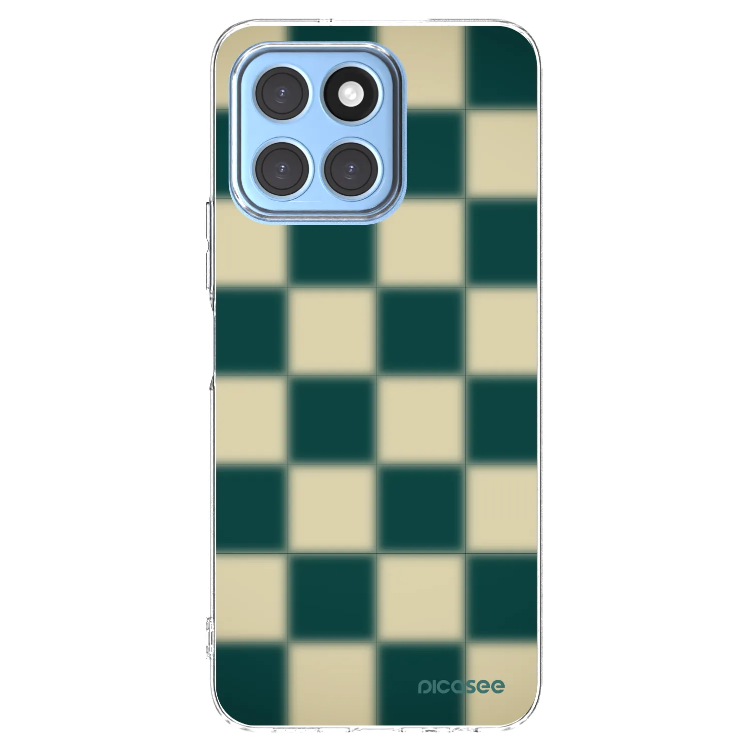 Picasee silikonowe przeźroczyste etui na Honor X8 5G - Shadow Chess