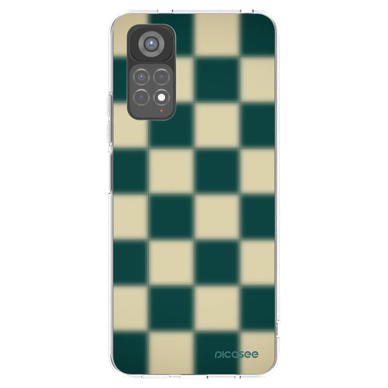 Picasee silikonowe przeźroczyste etui na Xiaomi Redmi Note 11S 5G - Shadow Chess