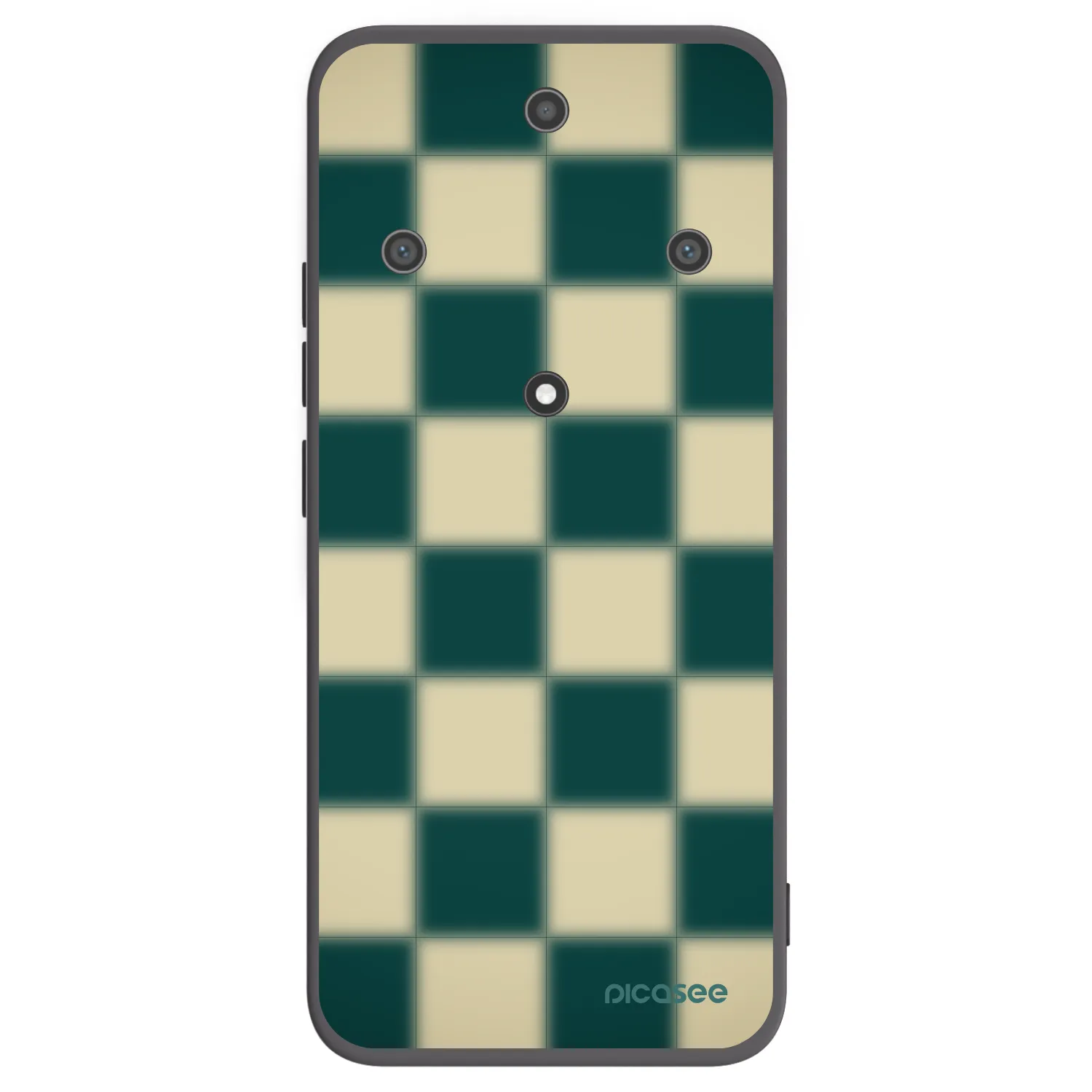 Picasee silikonowe czarne etui na Honor Magic5 Lite 5G - Shadow Chess