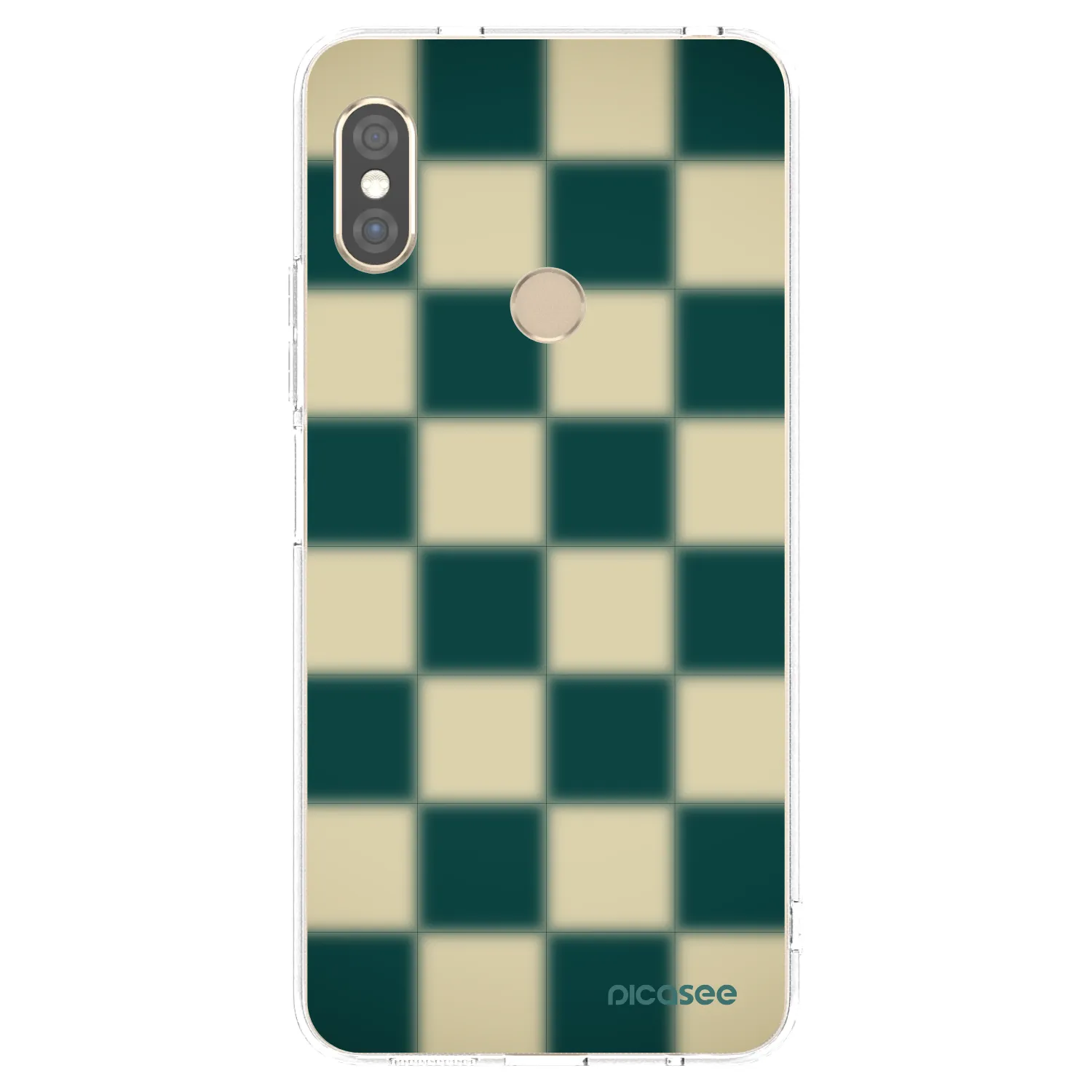 Picasee silikonowe przeźroczyste etui na Xiaomi Redmi Note 5 Global - Shadow Chess