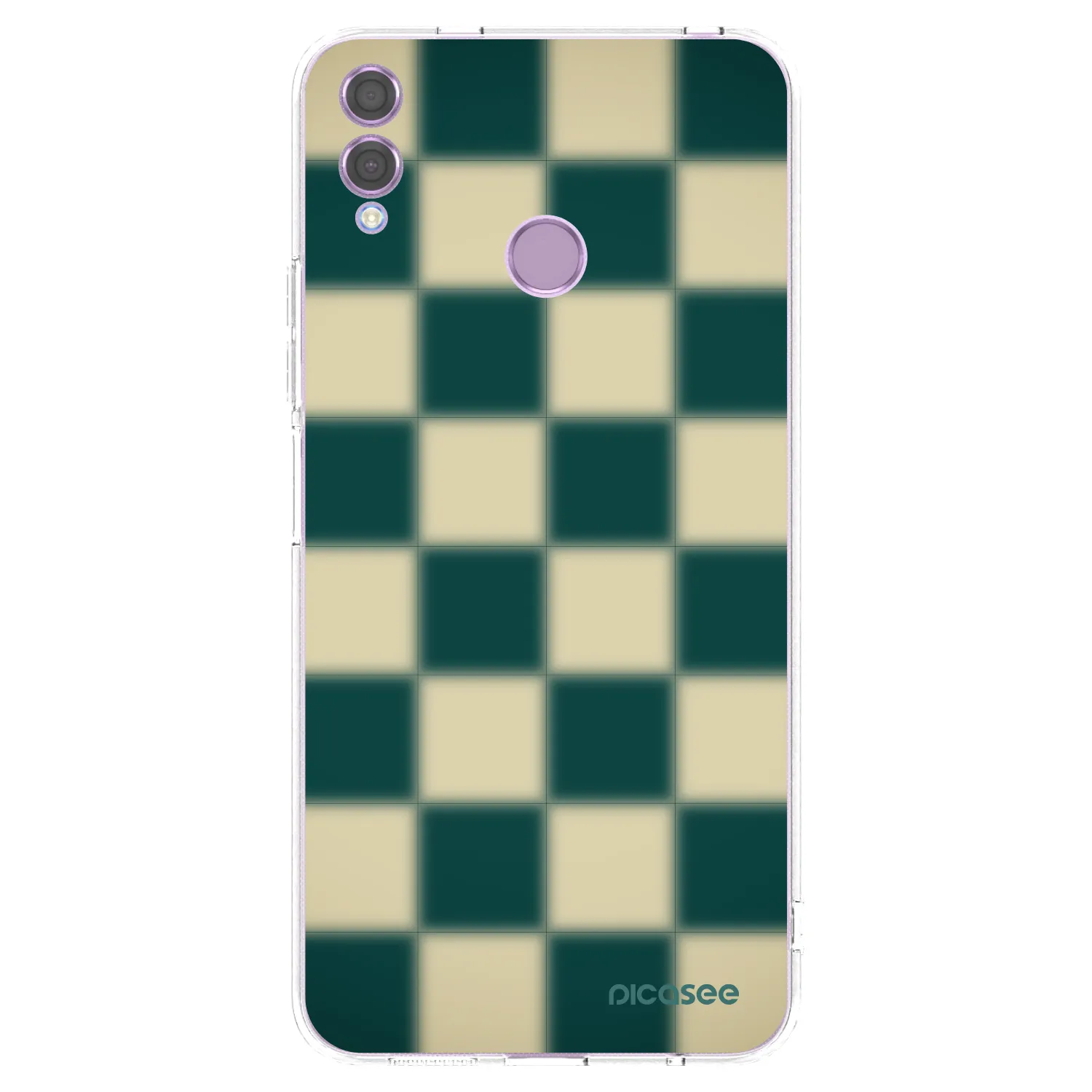 Picasee silikonowe przeźroczyste etui na Honor 8X - Shadow Chess