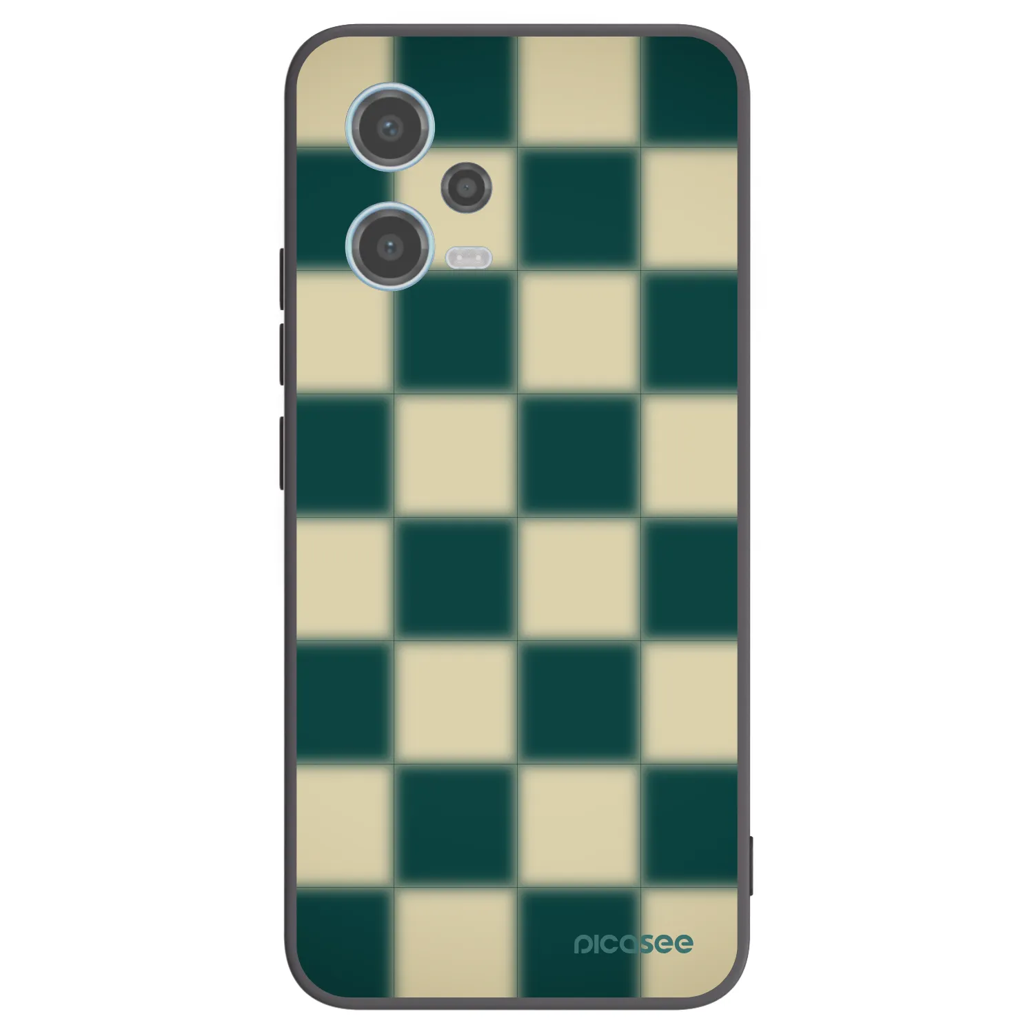 Picasee silikonowe czarne etui na Xiaomi Redmi Note 12 5G - Shadow Chess
