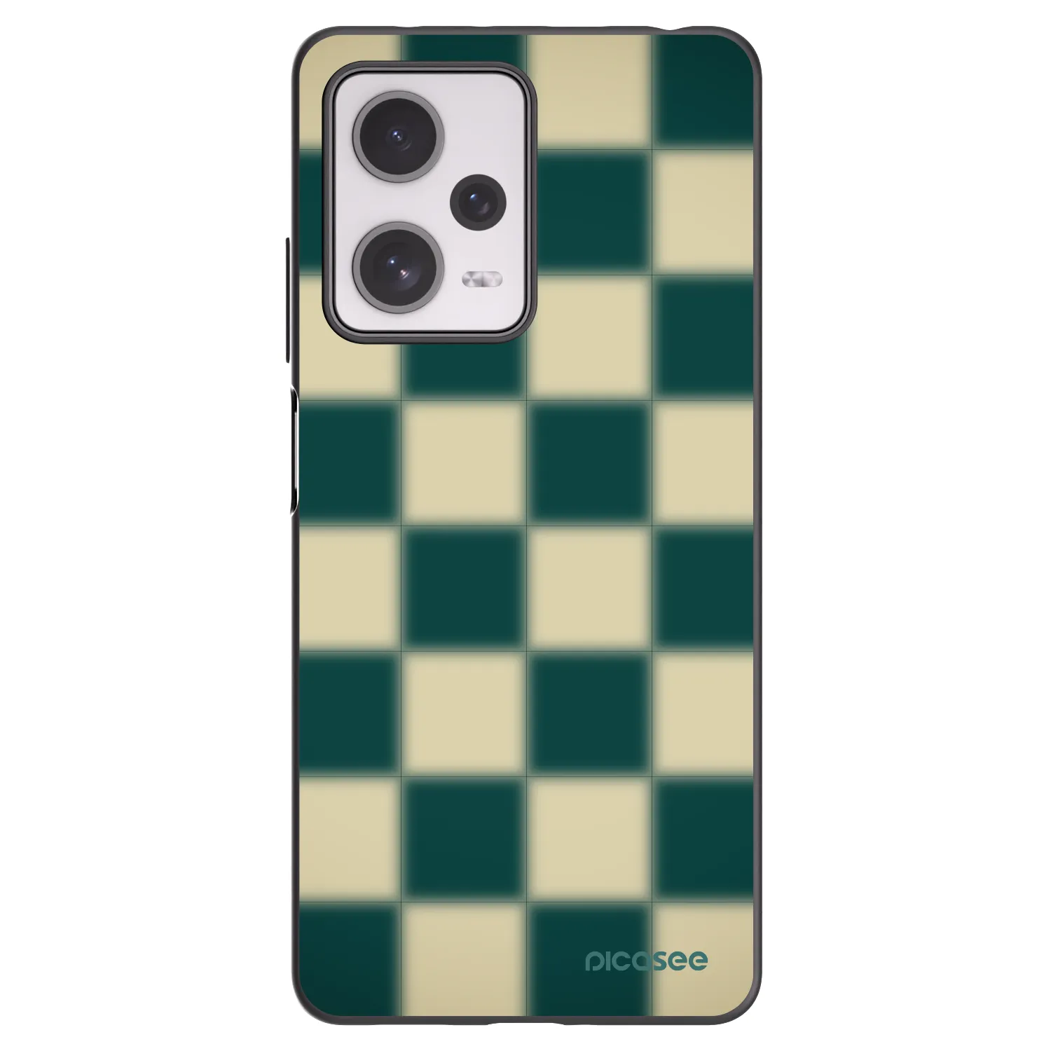 Picasee silikonowe czarne etui na Xiaomi Redmi Note 12 Pro+ 5G - Shadow Chess