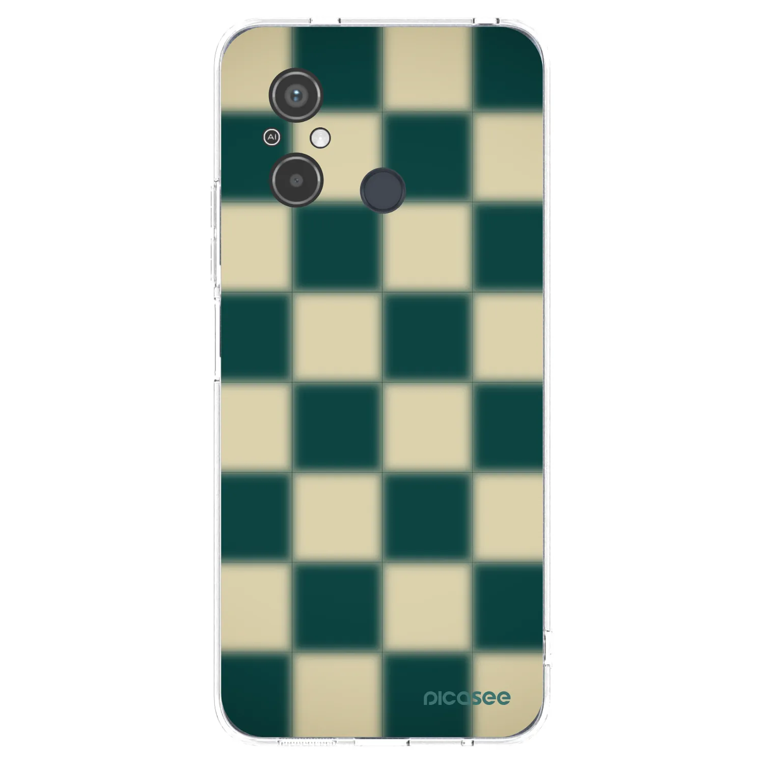 Picasee silikonowe przeźroczyste etui na Xiaomi Redmi 12C - Shadow Chess