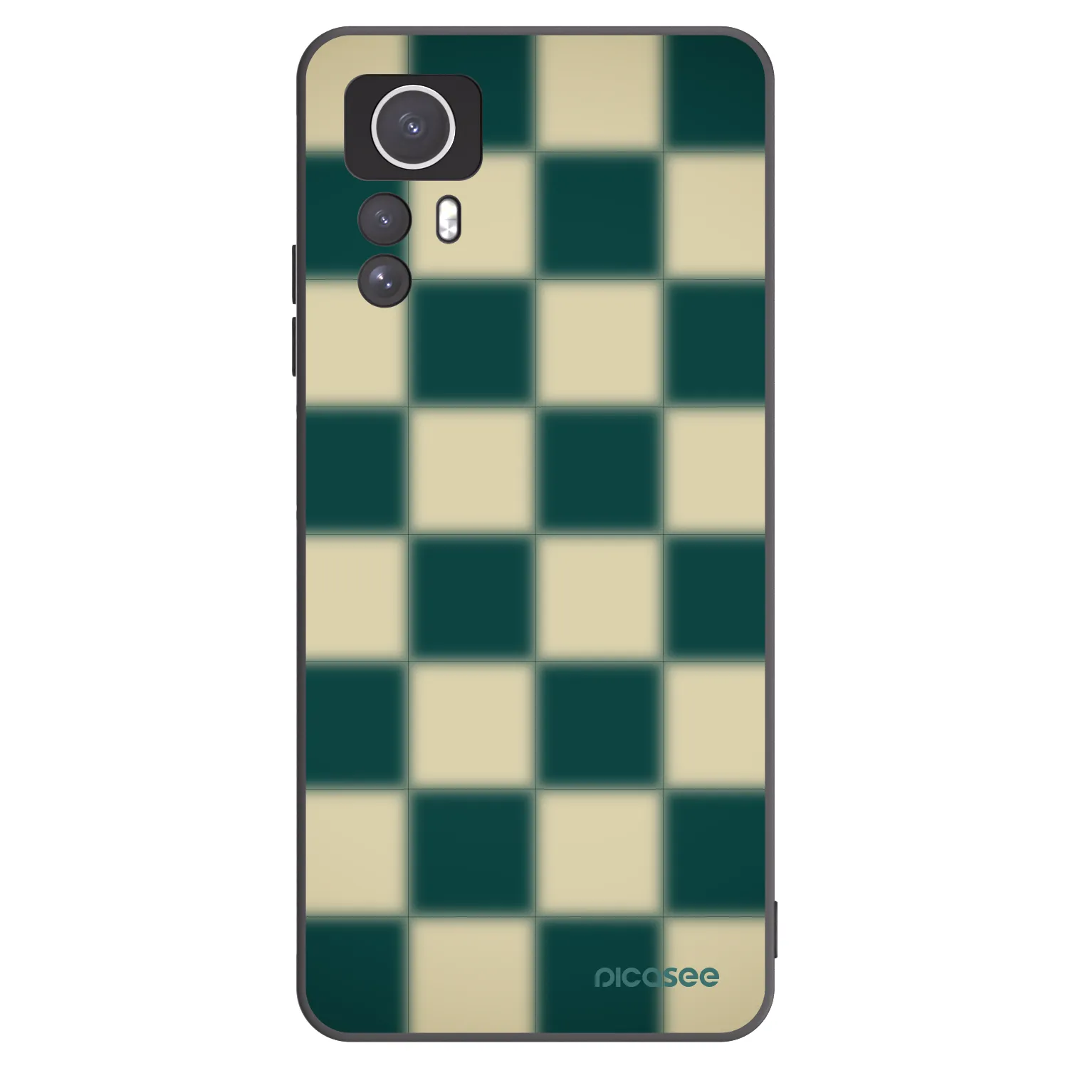 Picasee silikonowe czarne etui na Xiaomi Redmi Note 12S - Shadow Chess