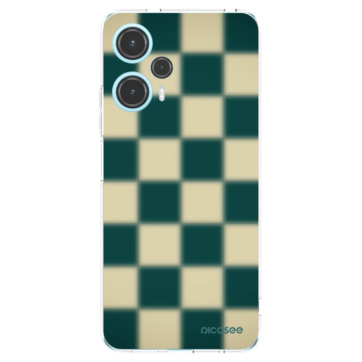 Picasee silikonowe przeźroczyste etui na Xiaomi Poco F5 - Shadow Chess