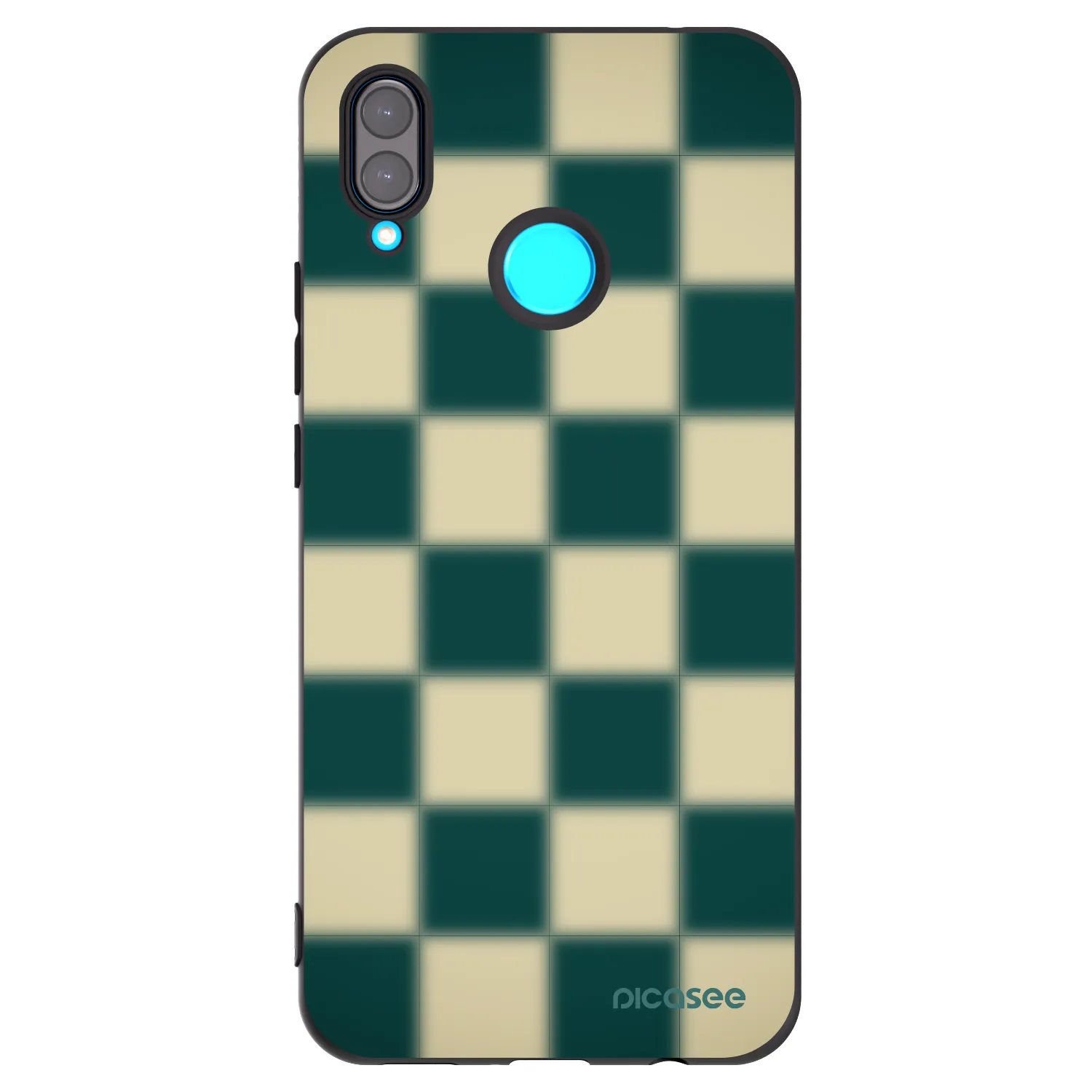 Picasee silikonowe czarne etui na Huawei Nova 3i - Shadow Chess