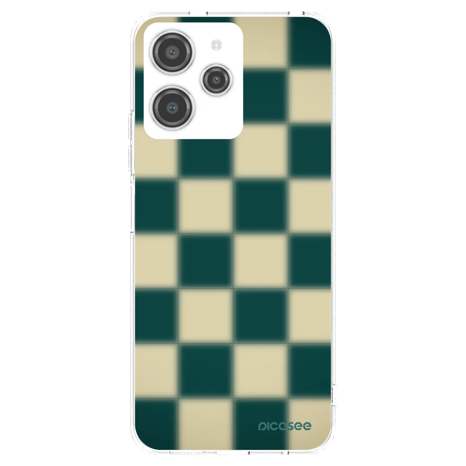 Picasee silikonowe przeźroczyste etui na Xiaomi Redmi 12 4G - Shadow Chess